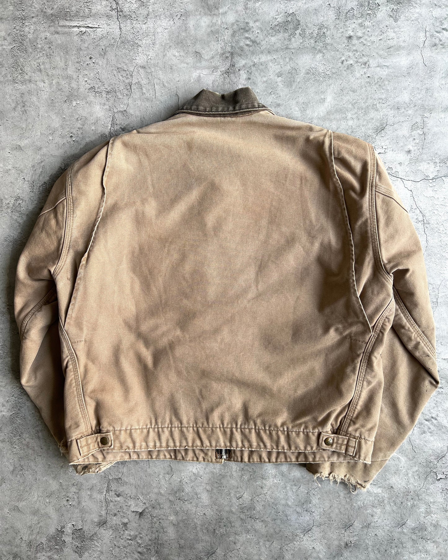 1990S TAN CARHARTT DETROIT WORK JACKET (XL)