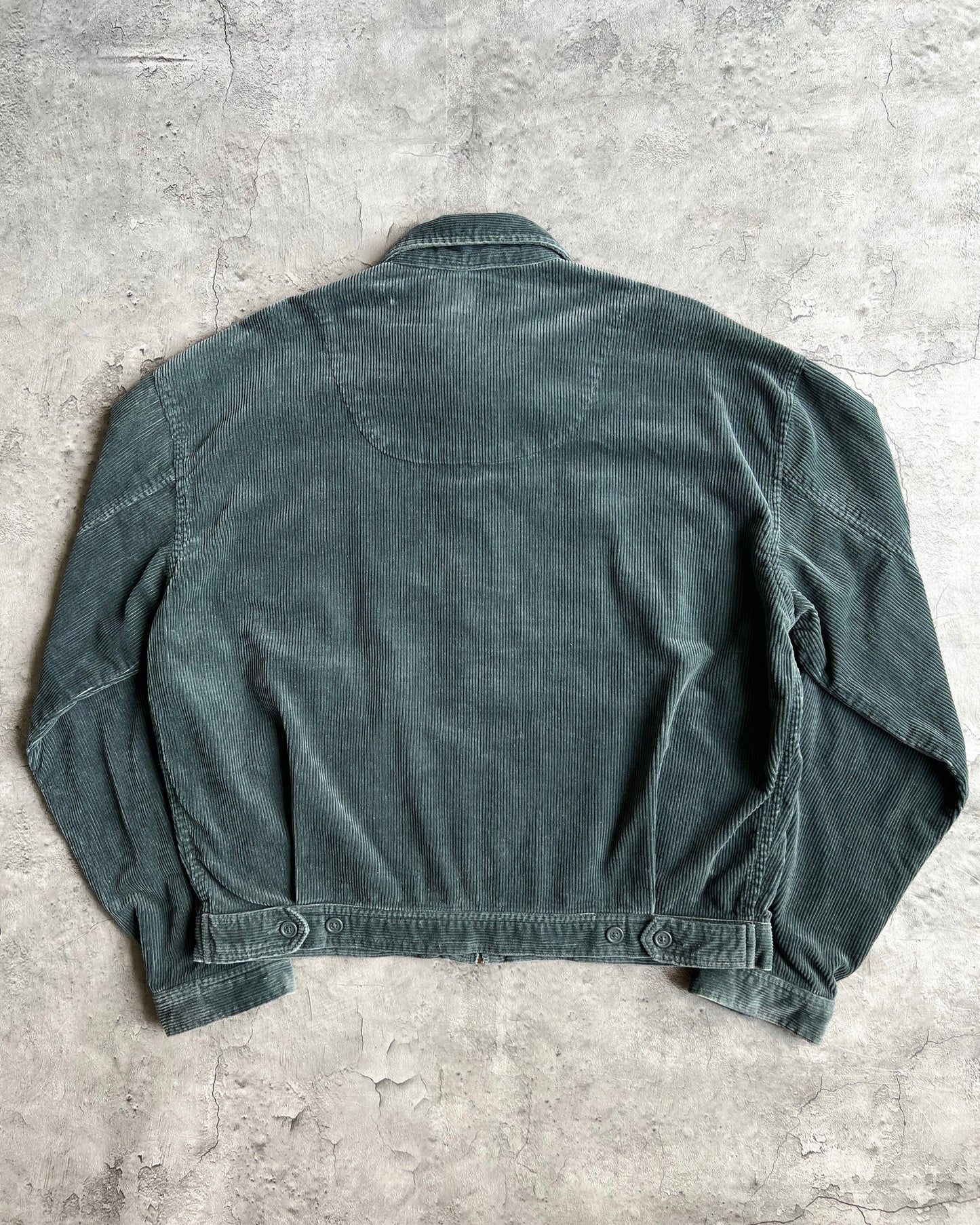 1990S GREEN/GREY POLO RALPH LAUREN CORDUROY JACKET (M-XL)