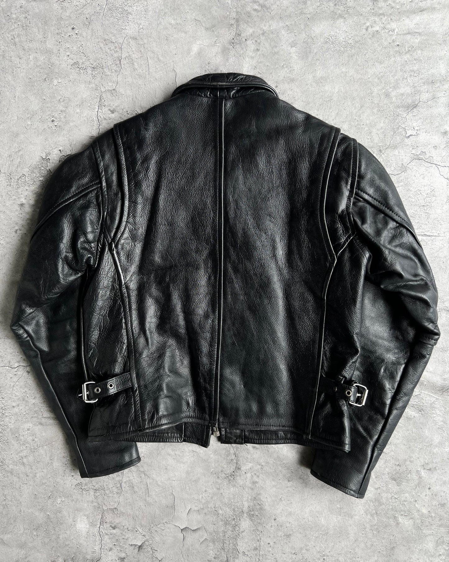 1980S/1990S GIGOLO ACDC HIGHWAYMAN LEATHER JACKET (M)