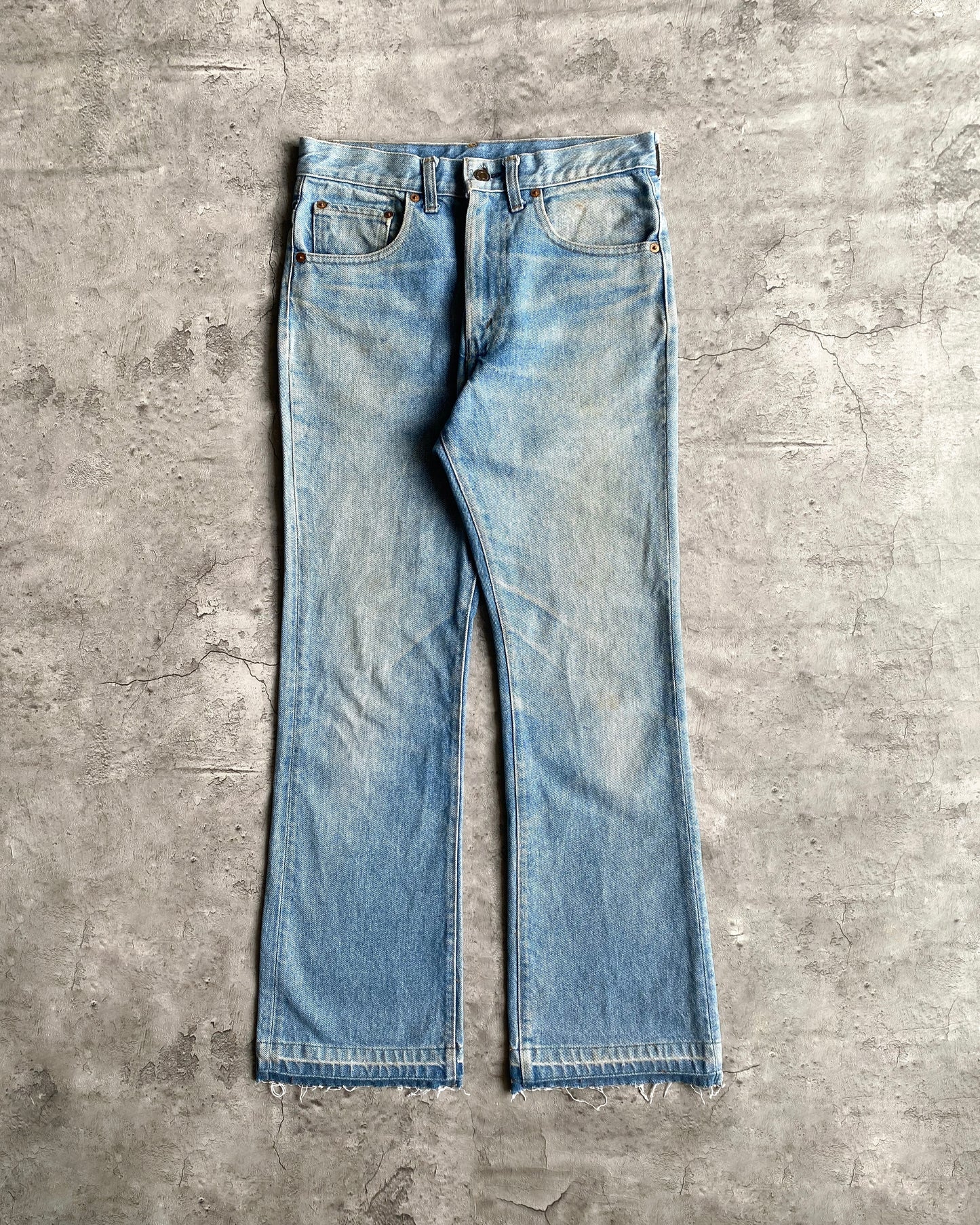 1970S FADED LEVI'S 517 RELEASED HEM FLARE JEANS (30X34)