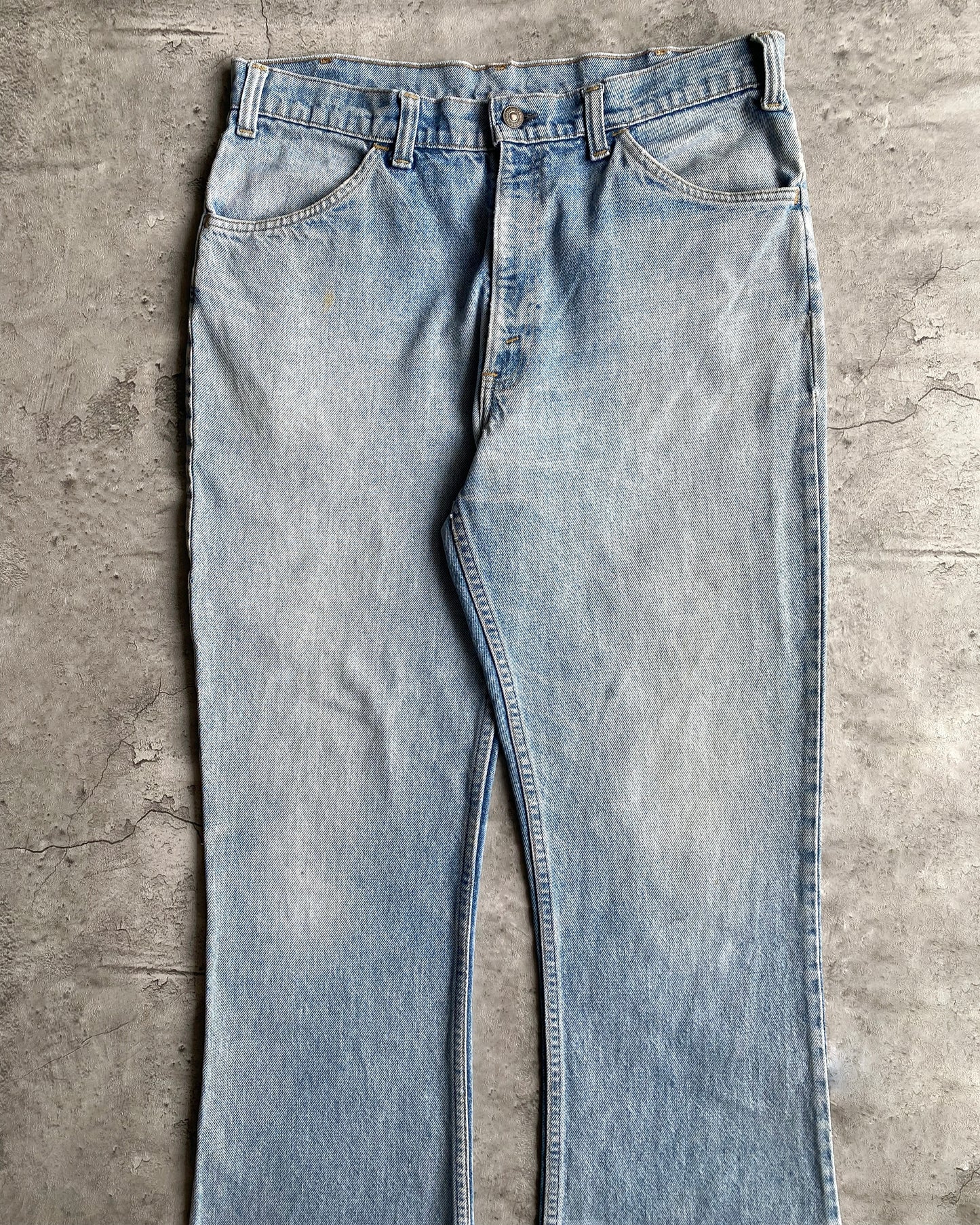 1970S LIGHT WASH LEVI'S 646 BOOTCUT JEANS (34X32)