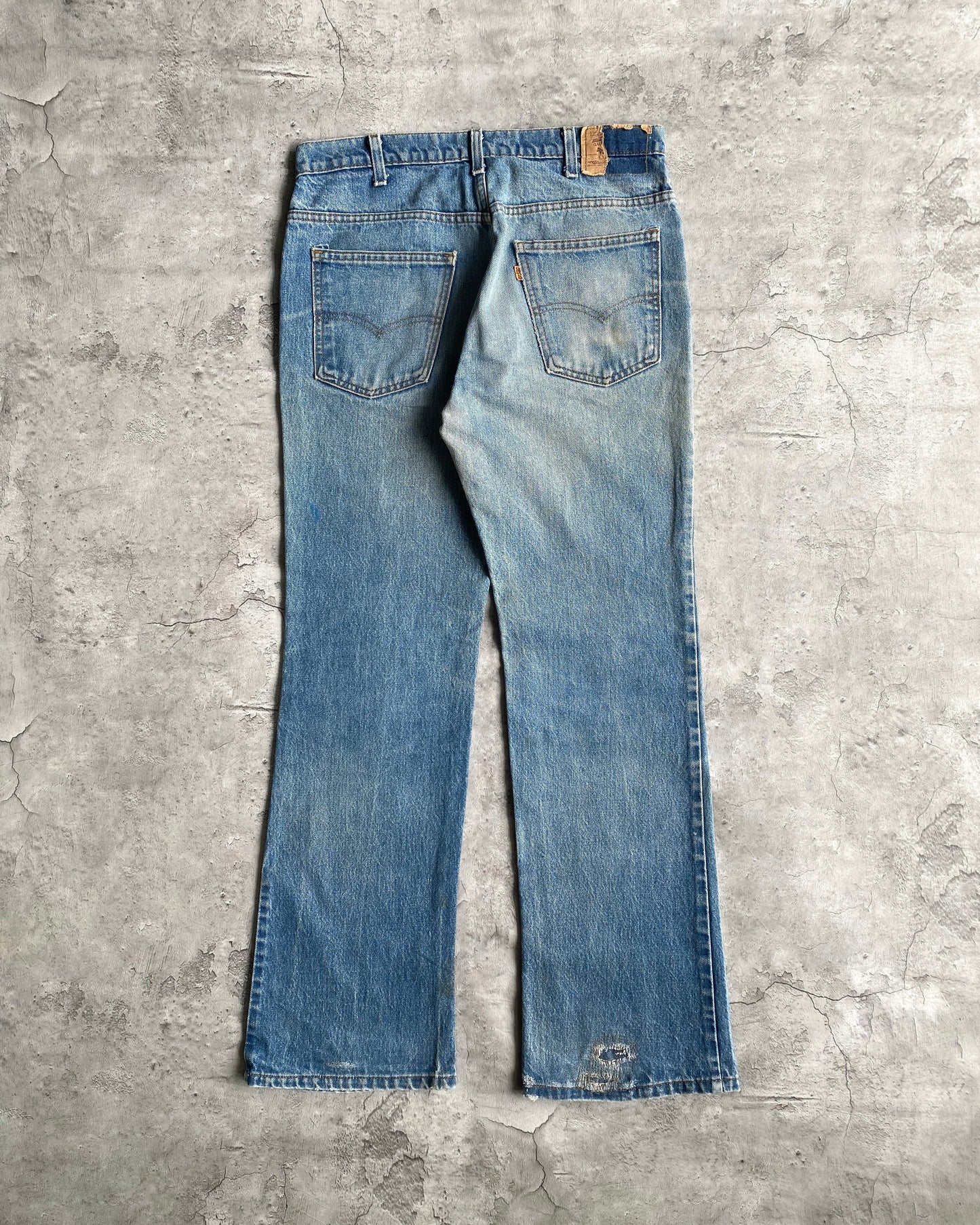 1980S FADED LEVI'S 517 FLARE JEANS (34X31)