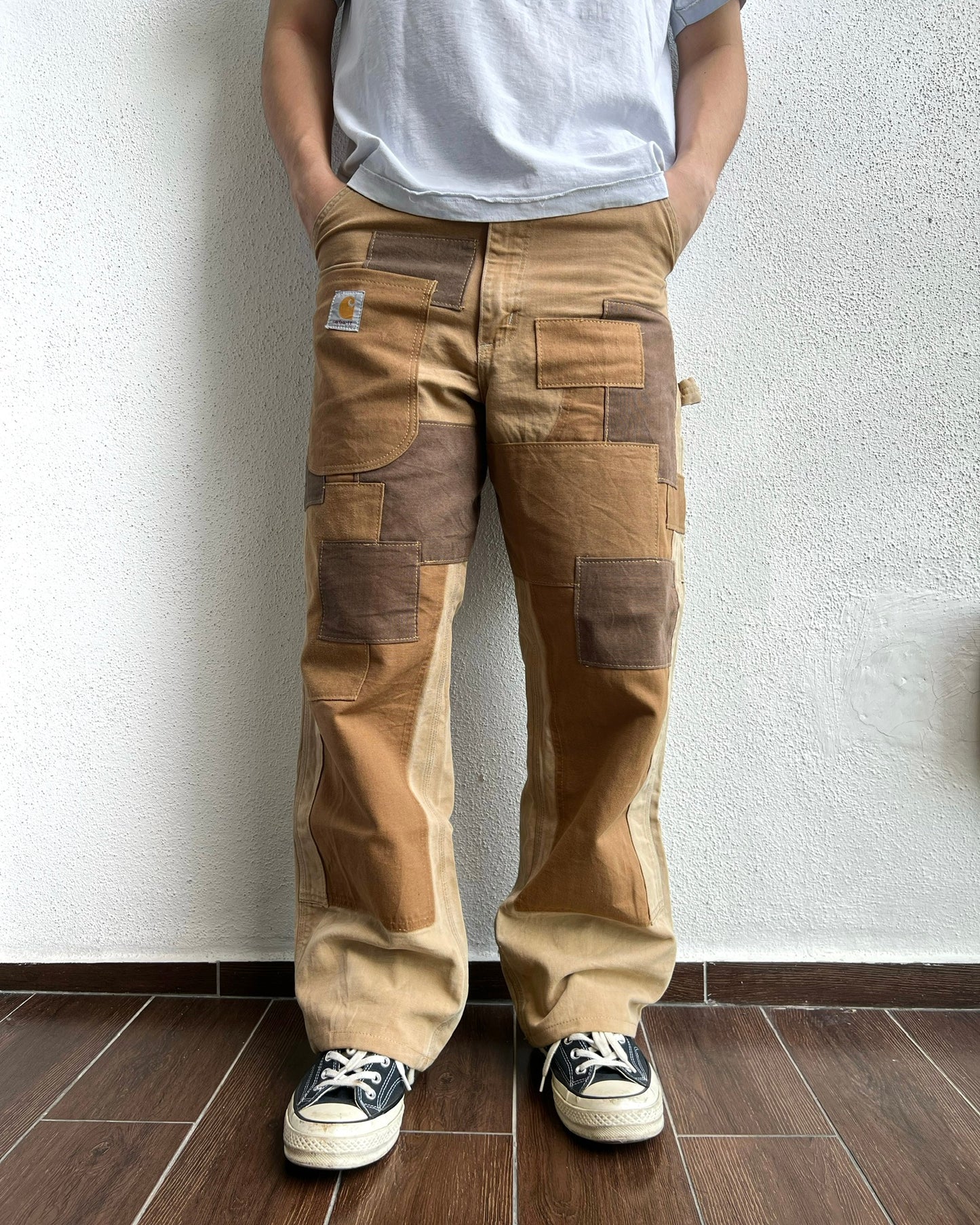 1990S CARHARTT REWORKED DOUBLE KNEE PANTS (34X29)