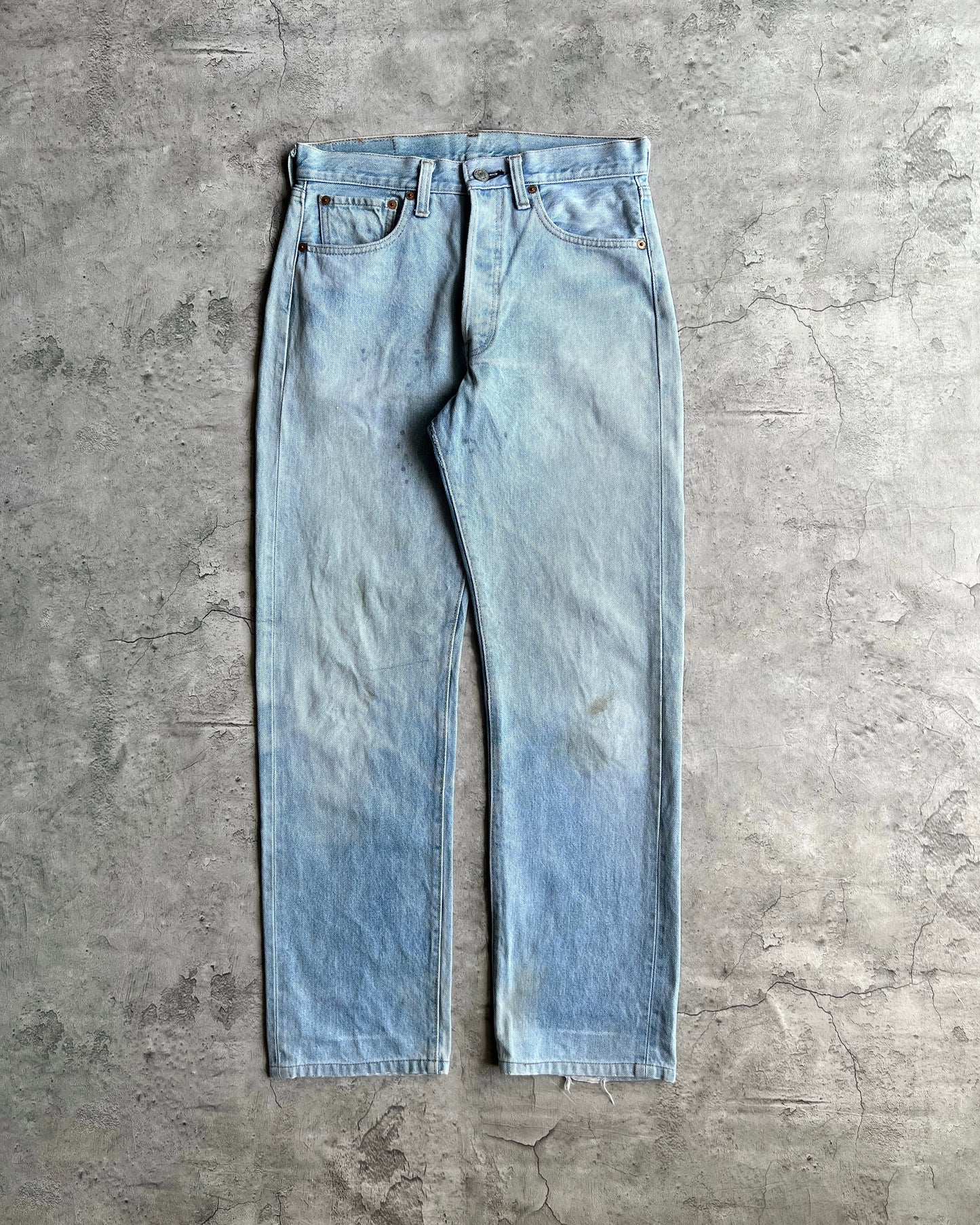 1970S FADED LEVI'S 501 REDLINE SELVEDGE JEANS (30X30)