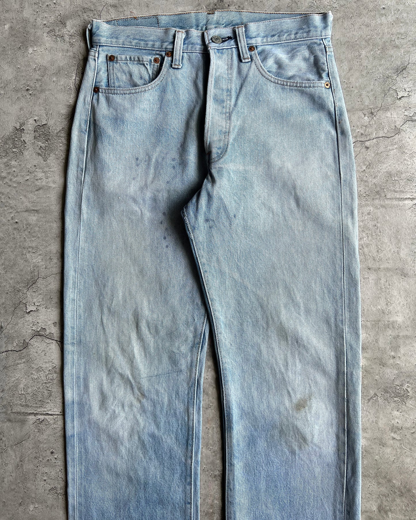 1970S FADED LEVI'S 501 REDLINE SELVEDGE JEANS (30X30)