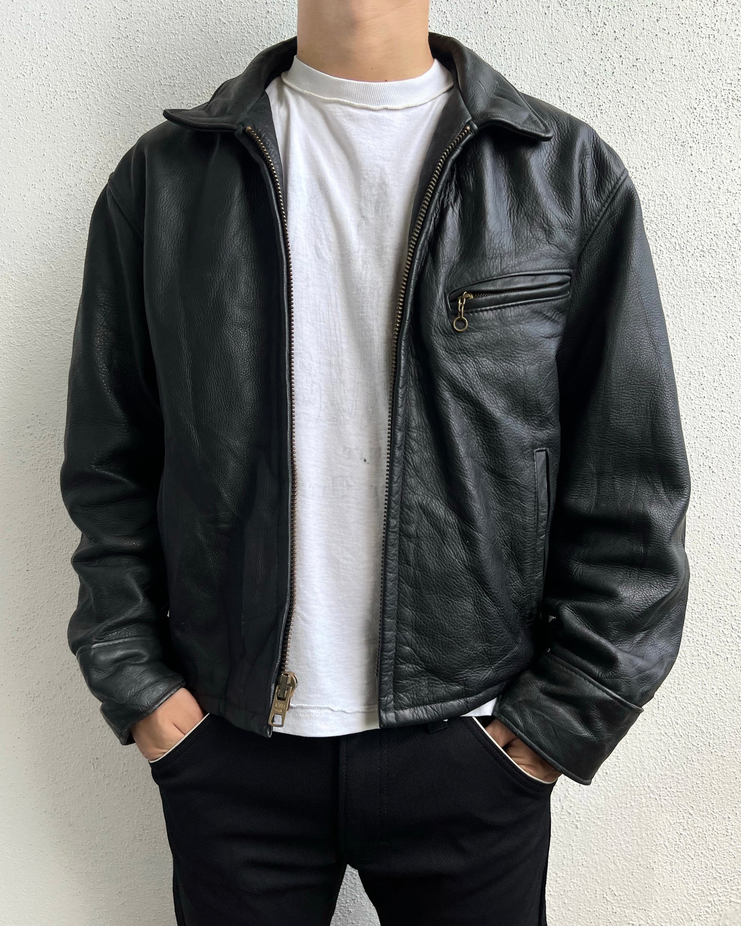1980S SCHOTT LEATHER RIDER JACKET (M/L)
