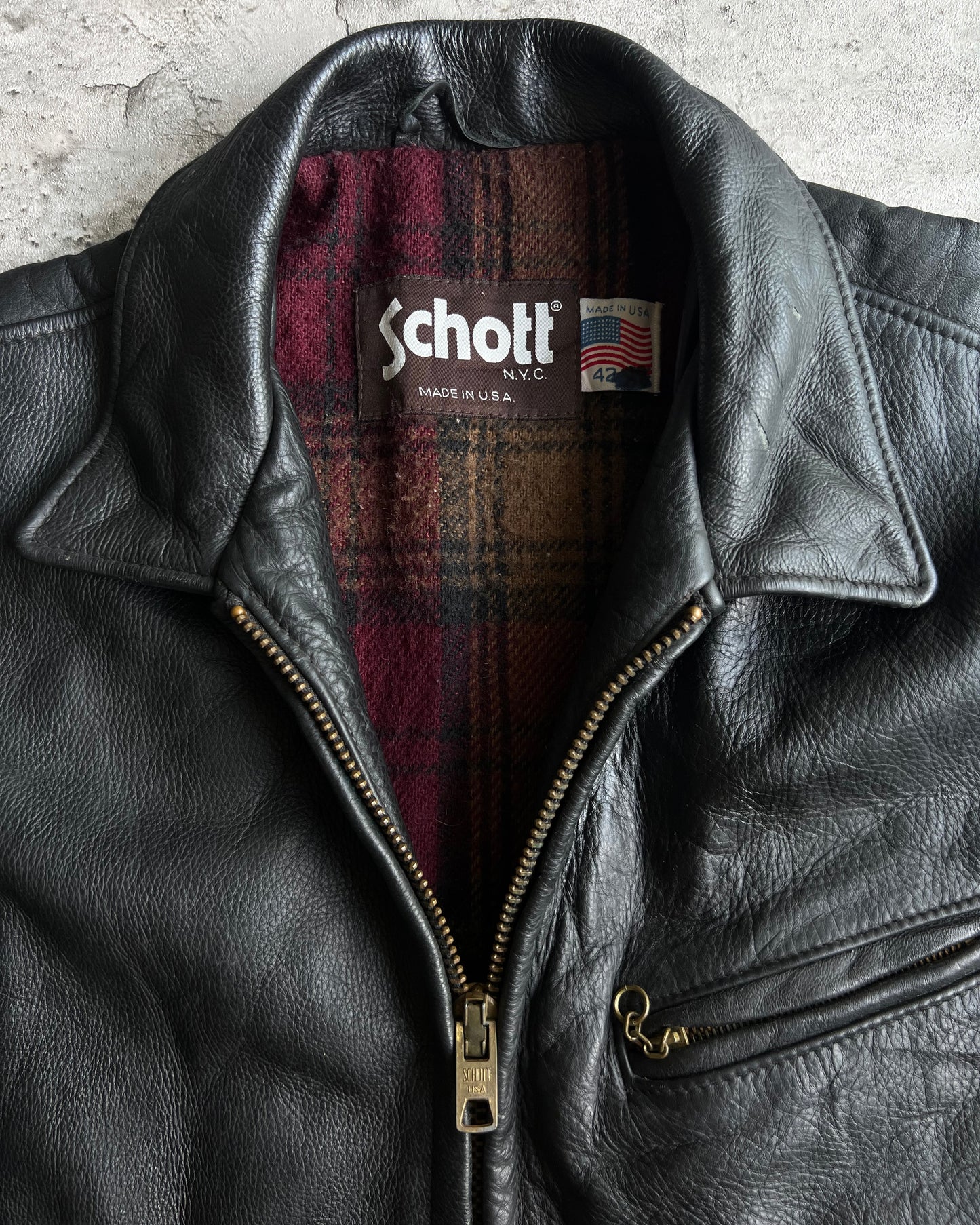 1980S SCHOTT LEATHER RIDER JACKET (M/L)