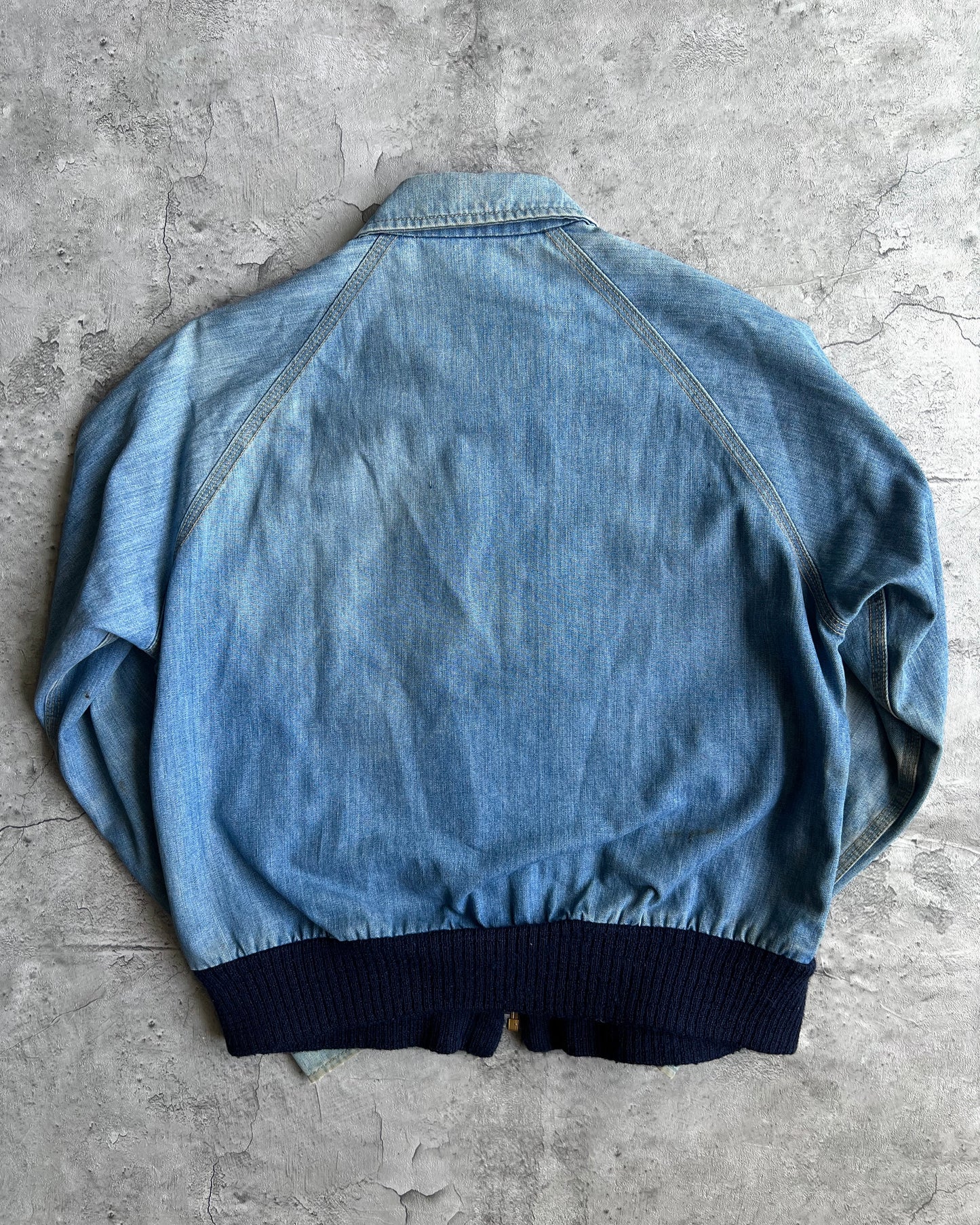 1970S LEE SANFORIZED DENIM WORK RAGLAN JACKET (S-L)