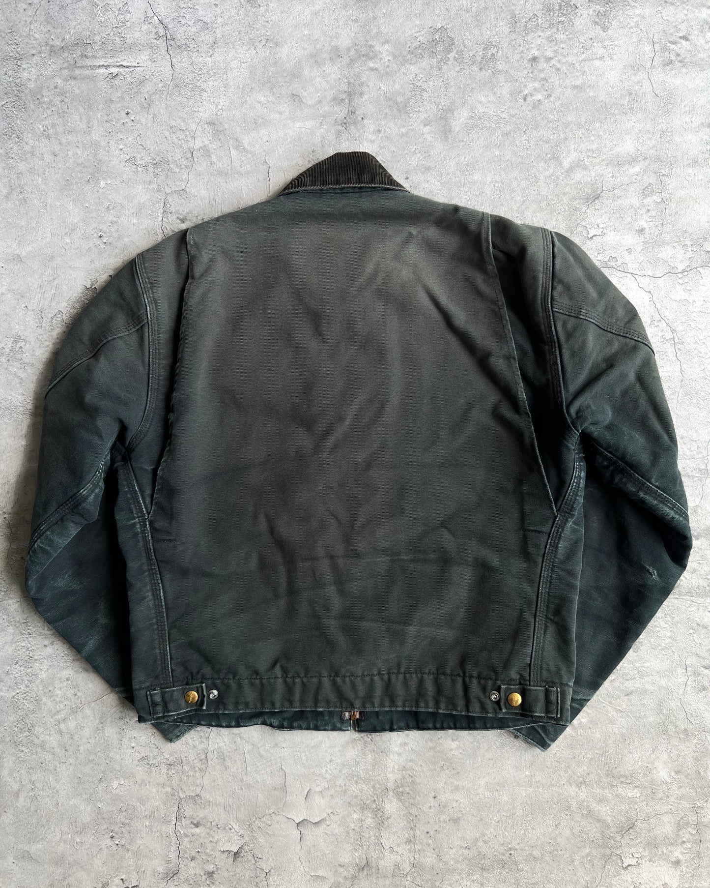 1990S FADED BLACK CARHARTT DETROIT JACKET (M/L)