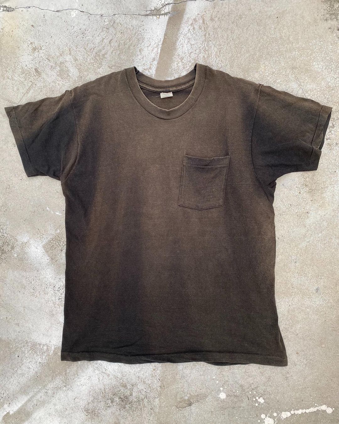 1980s Sun Faded Single Stitched Plain Tee