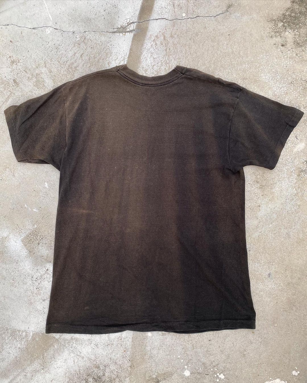 1980s Sun Faded Single Stitched Plain Tee