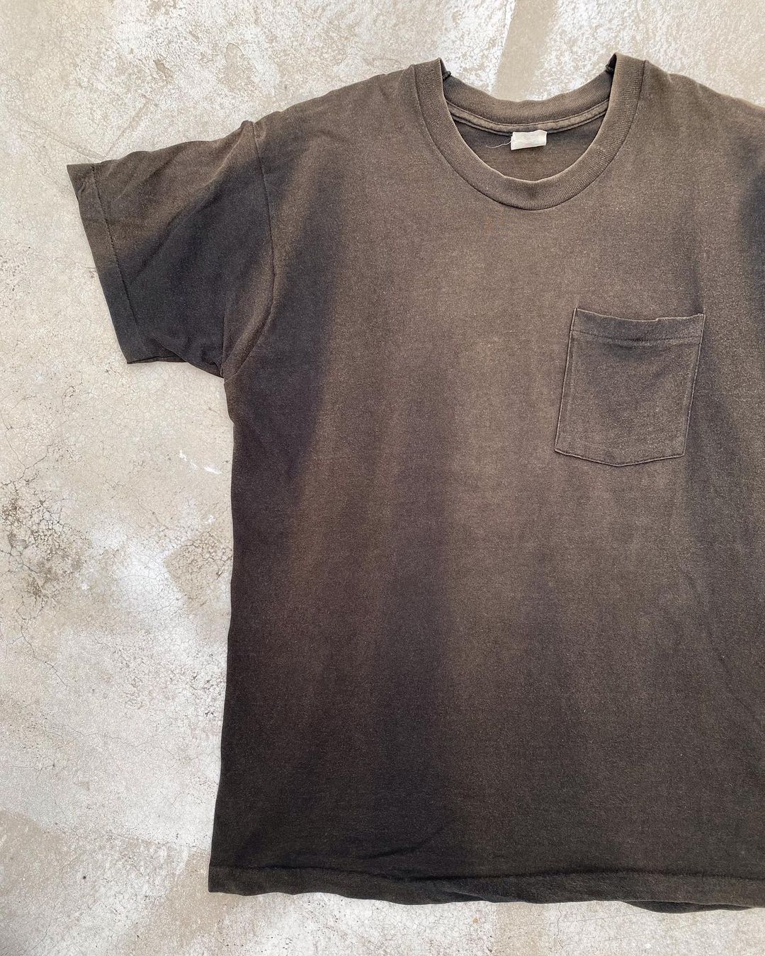 1980s Sun Faded Single Stitched Plain Tee