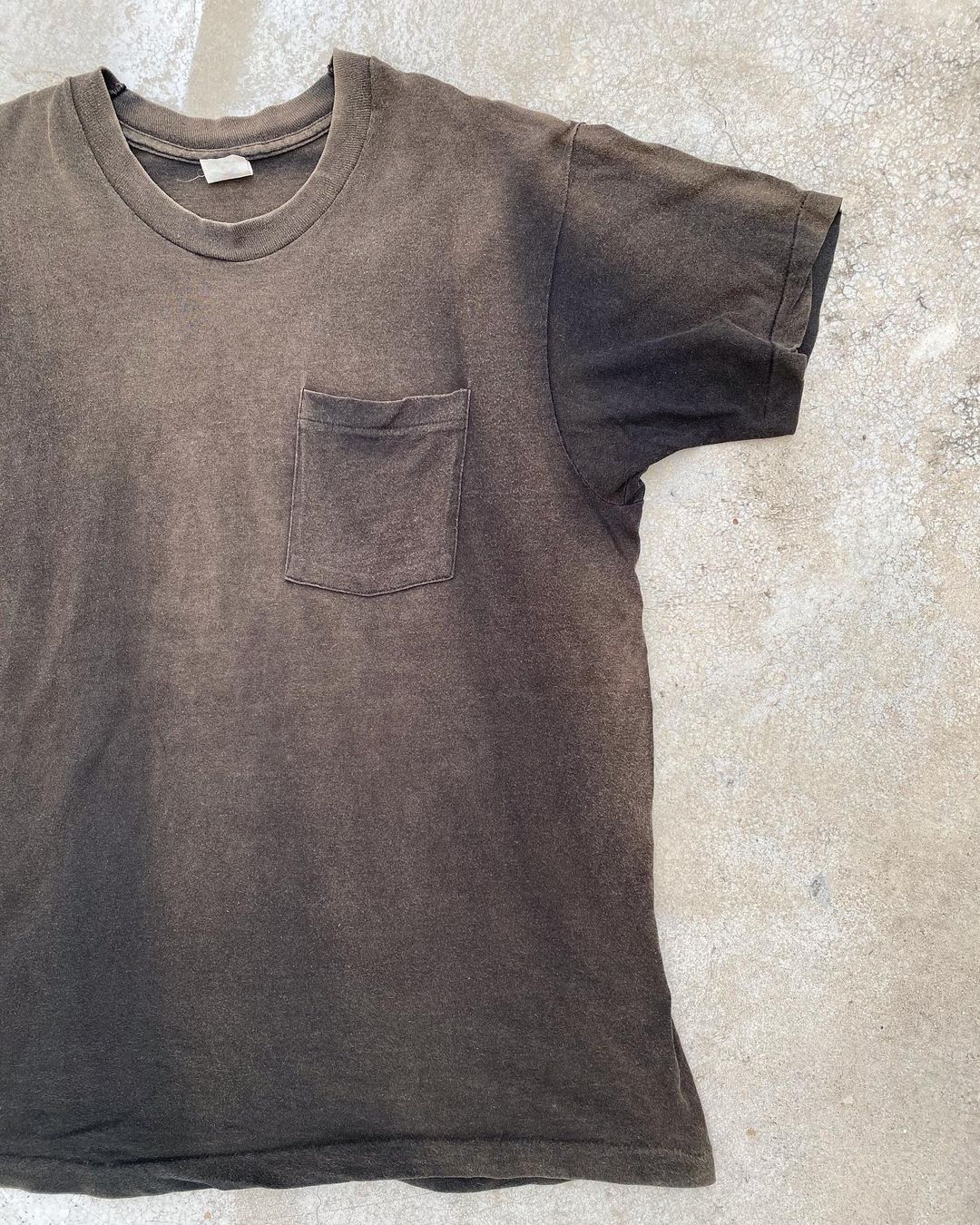 1980s Sun Faded Single Stitched Plain Tee