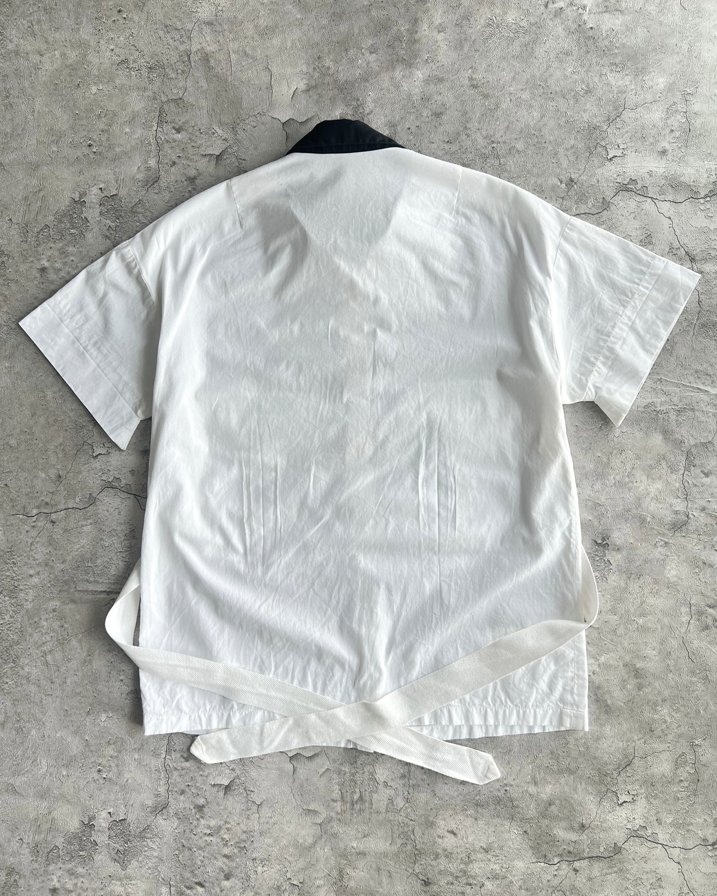 2000S DRIES VAN NOTEN DOUBLE POCKET BONDAGE SHIRT (M)