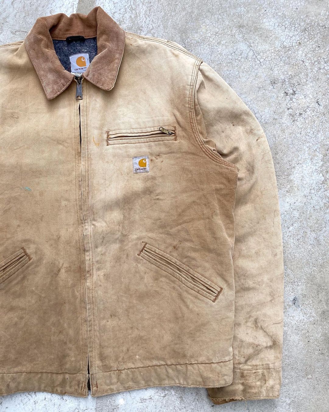 1990s Sun Faded Carhartt Detroit Jacket