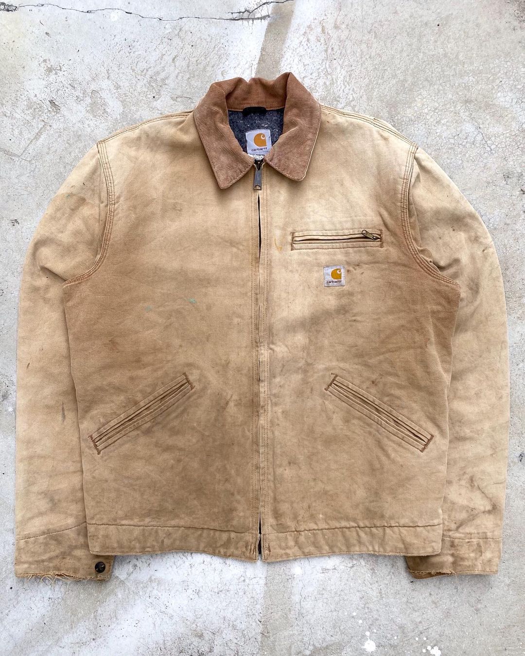 1990s Sun Faded Carhartt Detroit Jacket