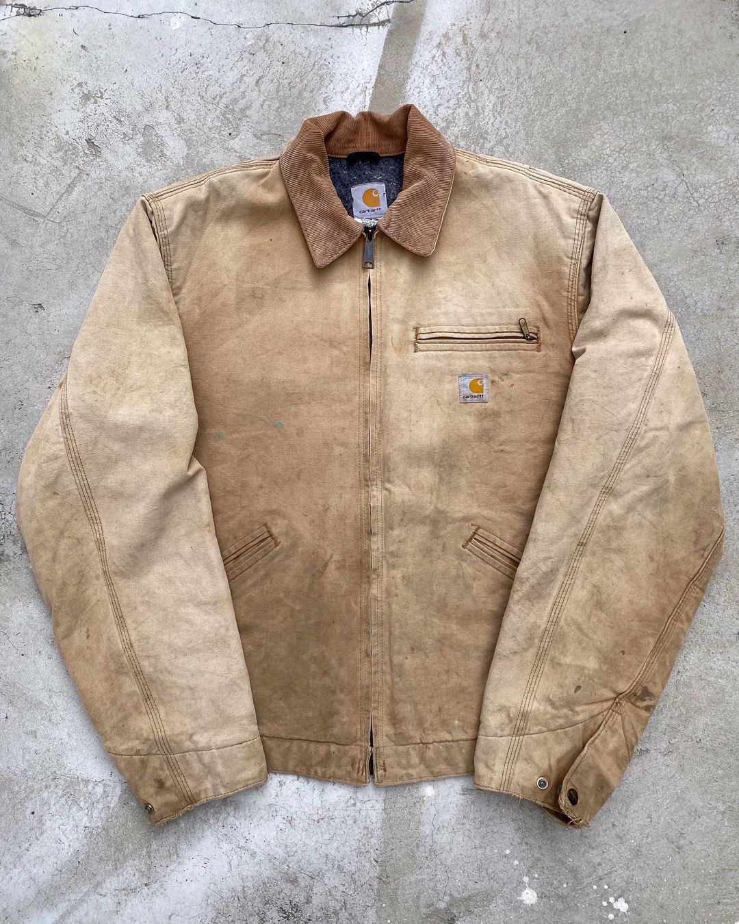 1990s Sun Faded Carhartt Detroit Jacket
