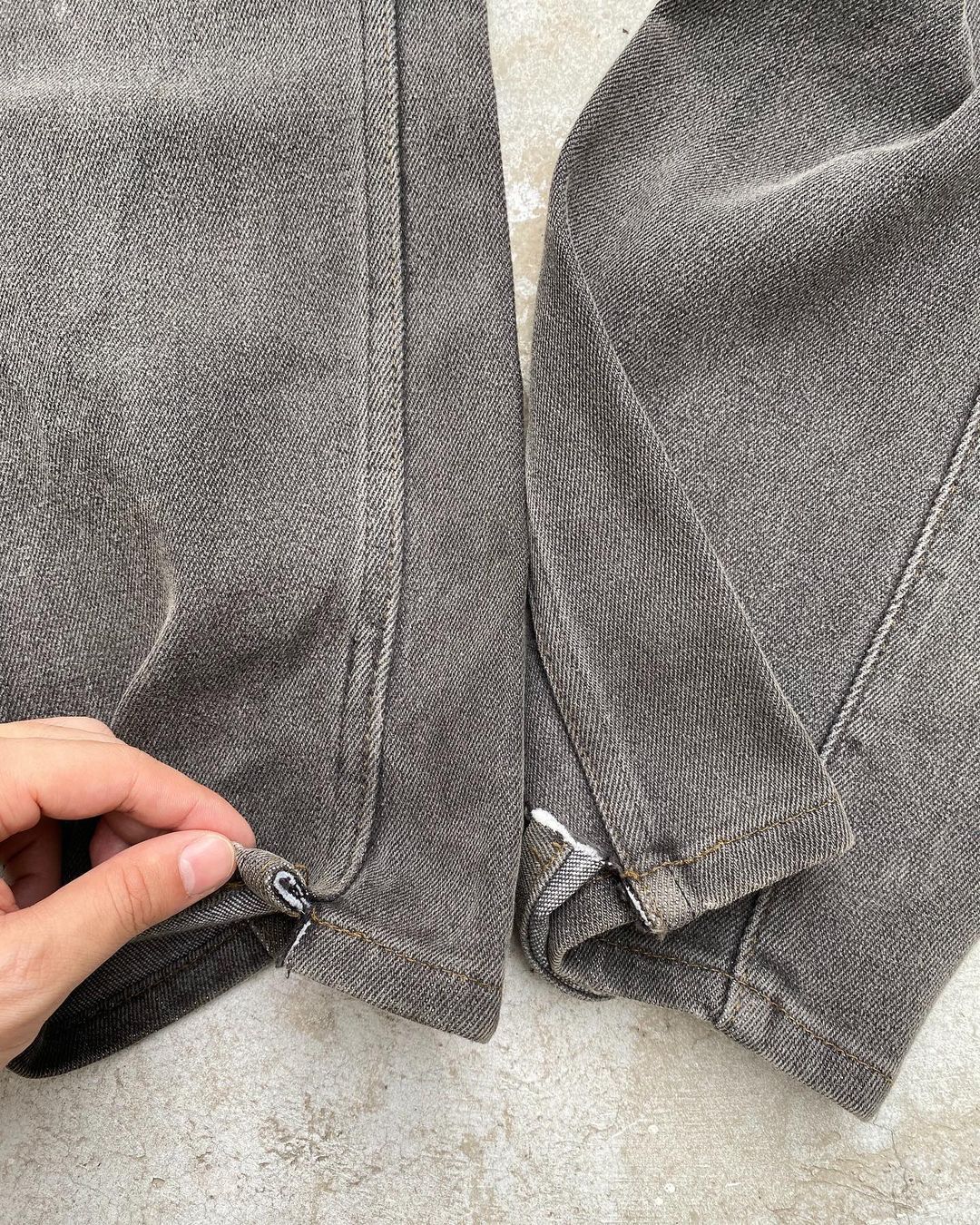 1980s Faded Black Levi’s 517 Flared Jeans