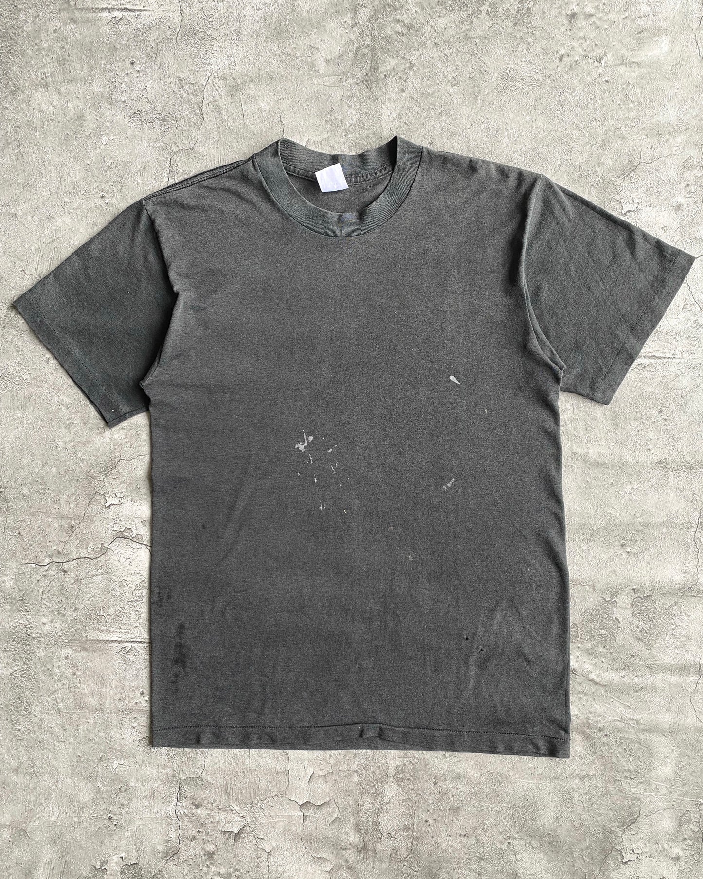 1980S FADED BLACK SINGLE STITCH TEE (S/M)