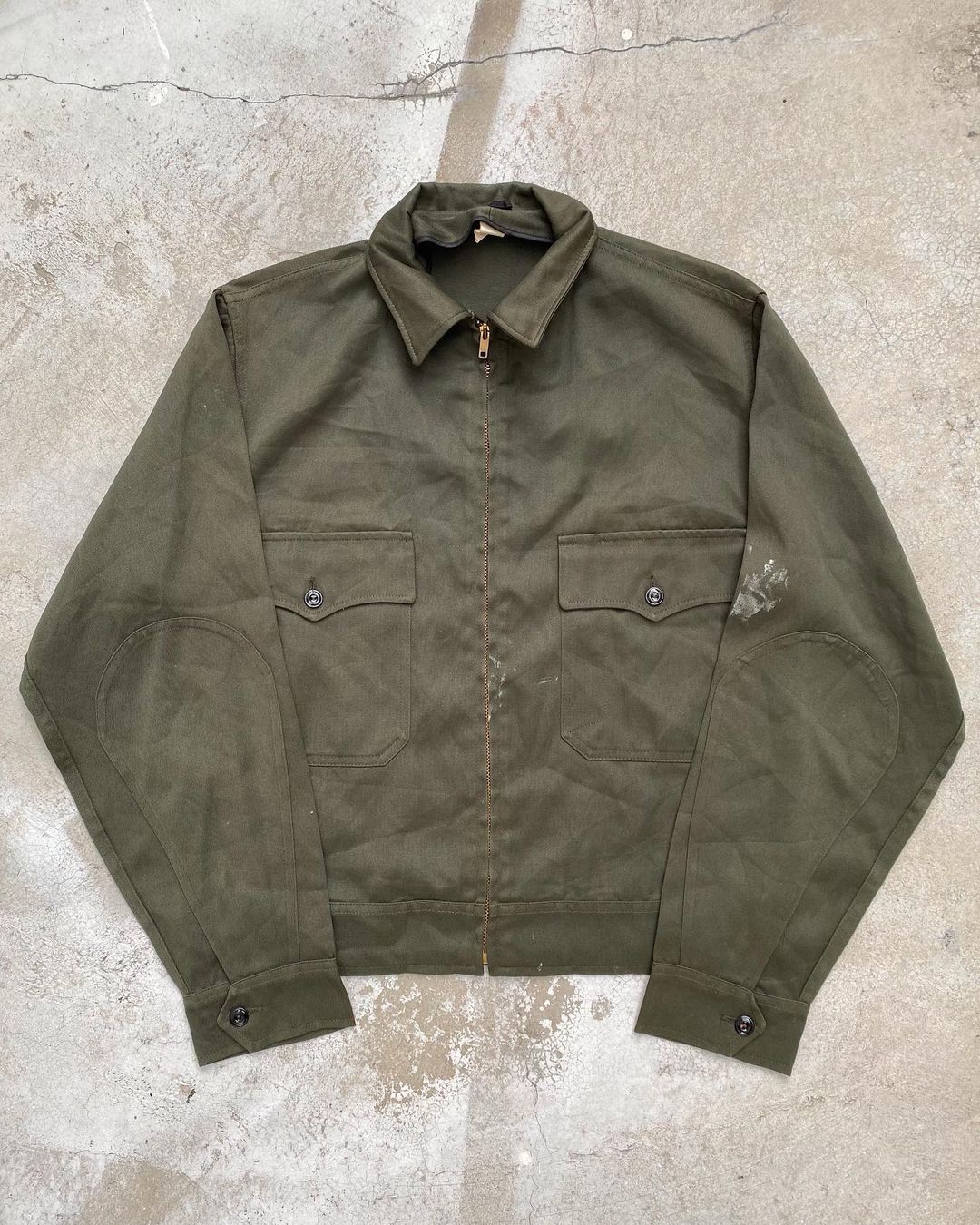 1960s Olive Green American Workwear