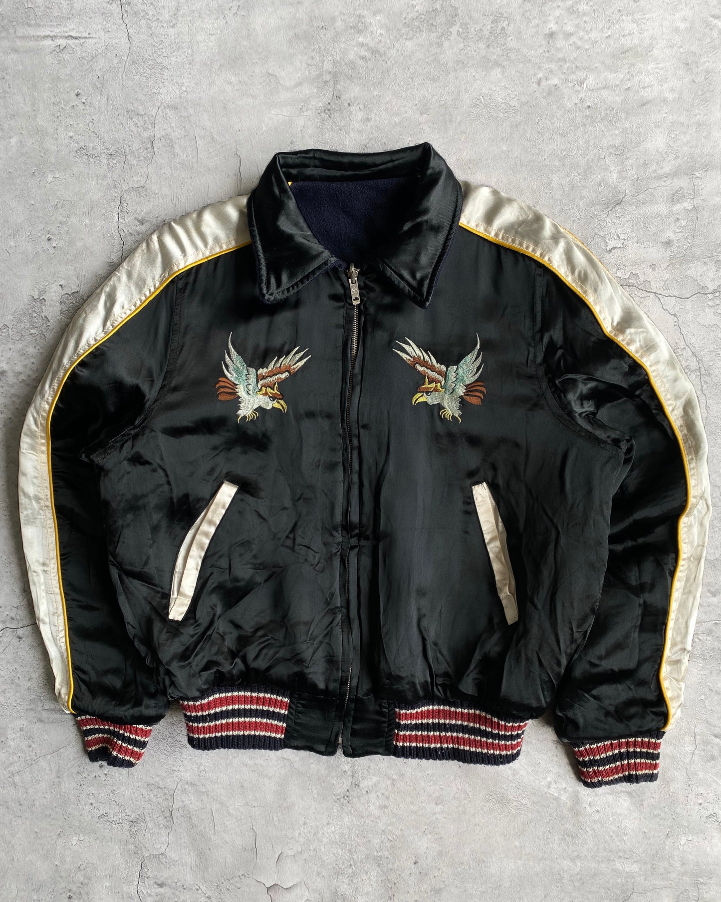 1990S/2000S REVERSIBLE VARSITY/SUKAJAN JACKET (M)