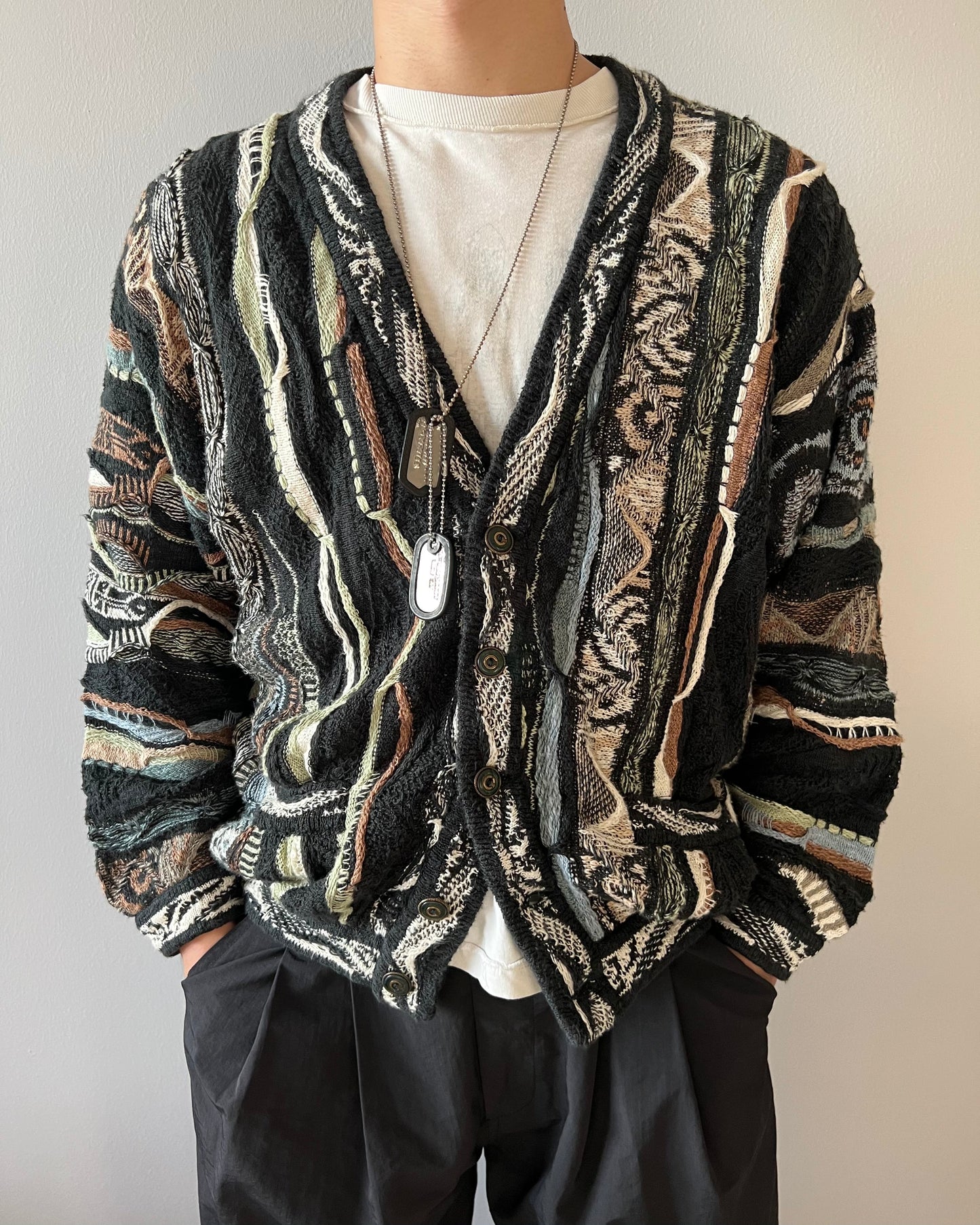 1990S COOGI CLASSIC KNIT CARDIGAN (S-L)