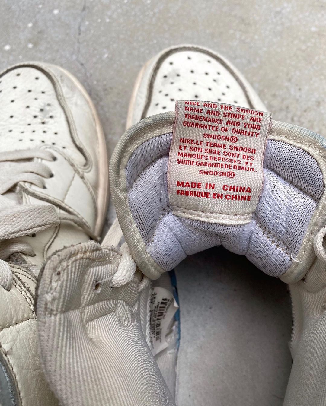 2017 AIR JORDAN 1 OG HIGH SAIL CUSTOM (GREY)