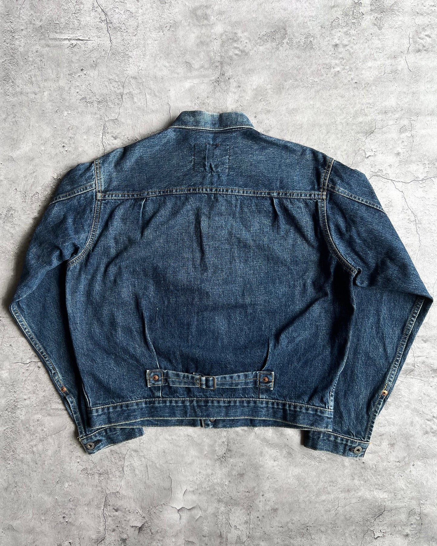 1990S DARK WASHED BIG E LEVI'S TYPE I DENIM JACKET (M/L)