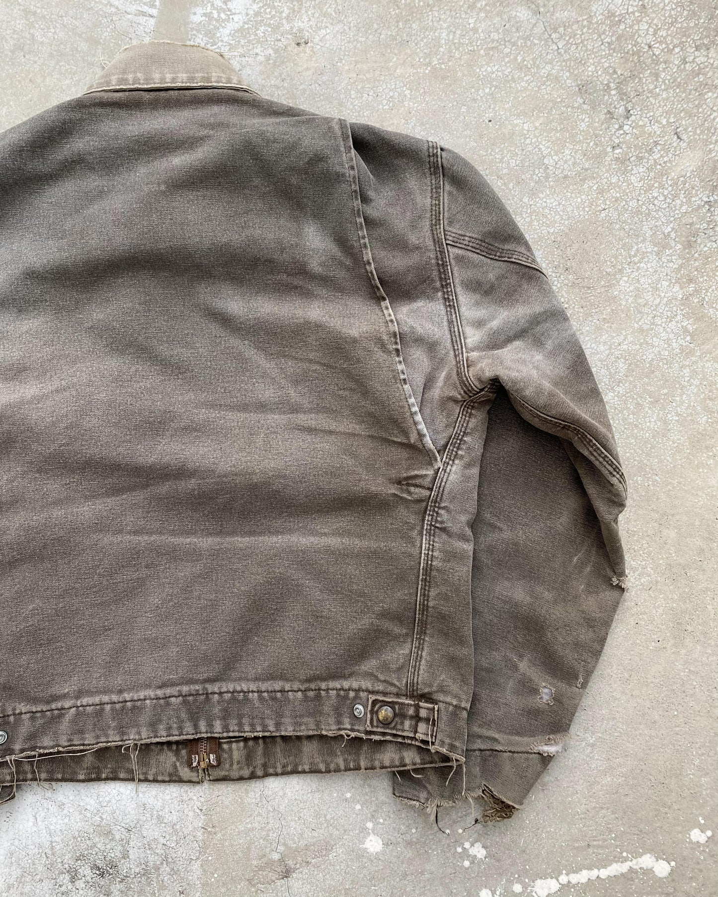 1990S SUN FADED GREY CARHARTT DETROIT JACKET (M/L)
