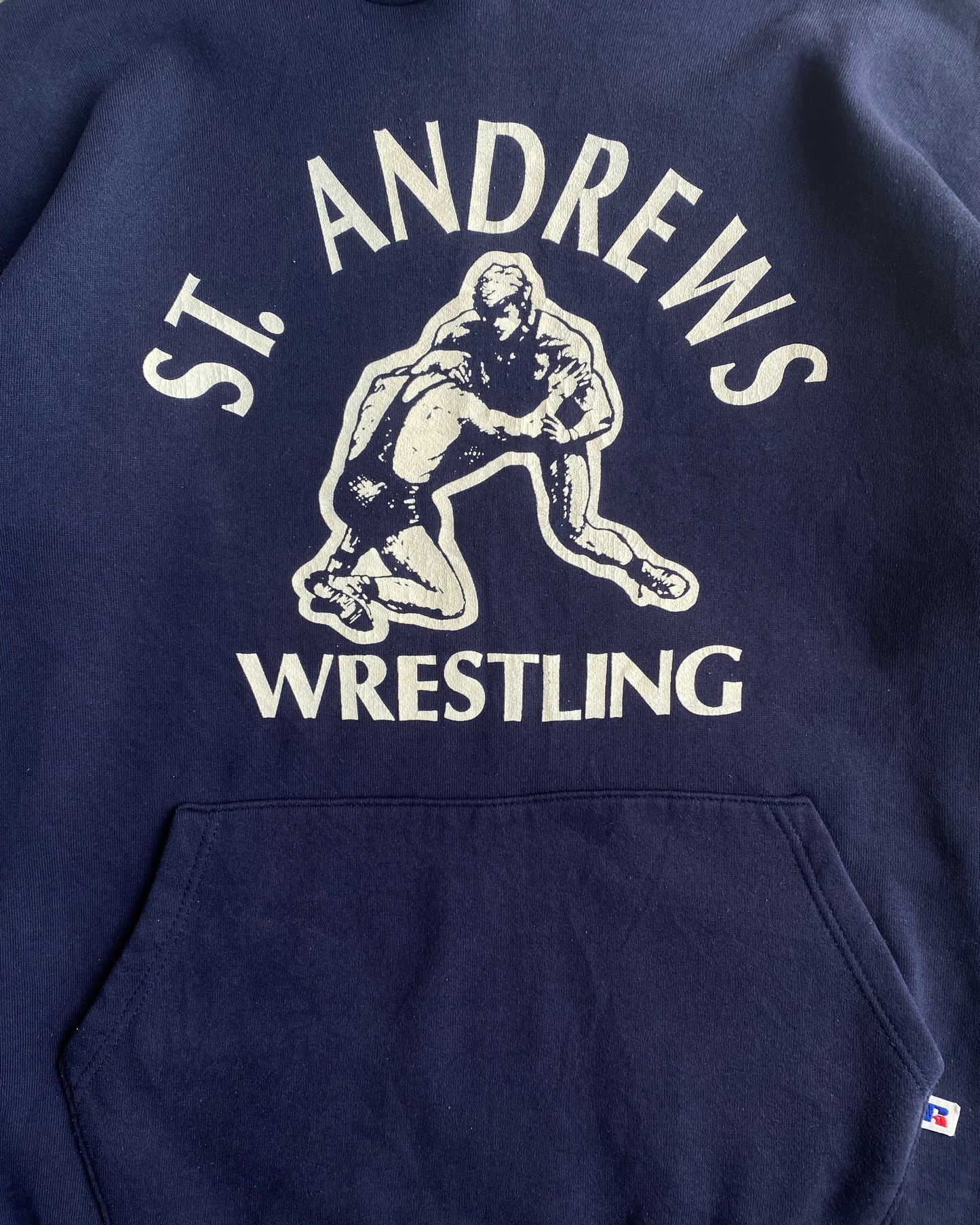 1990S 'ST.ANDREWS WRESTLING' RUSSELL HOODIE (M/L)