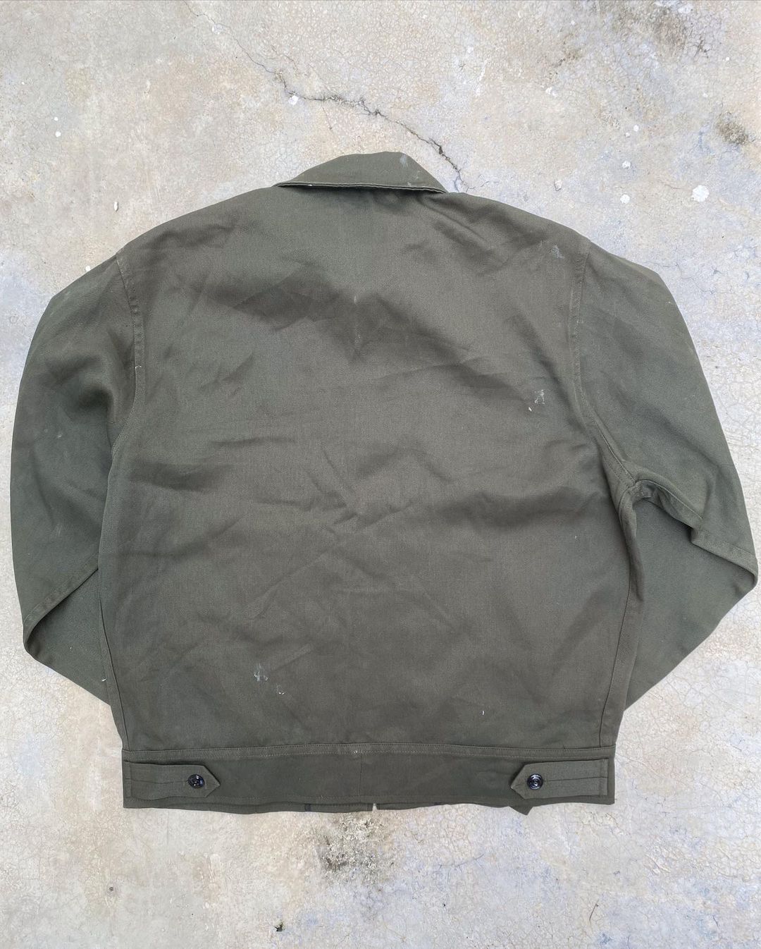 1960S OLIVE GREEN PATCHED WORKWEAR (S-L)