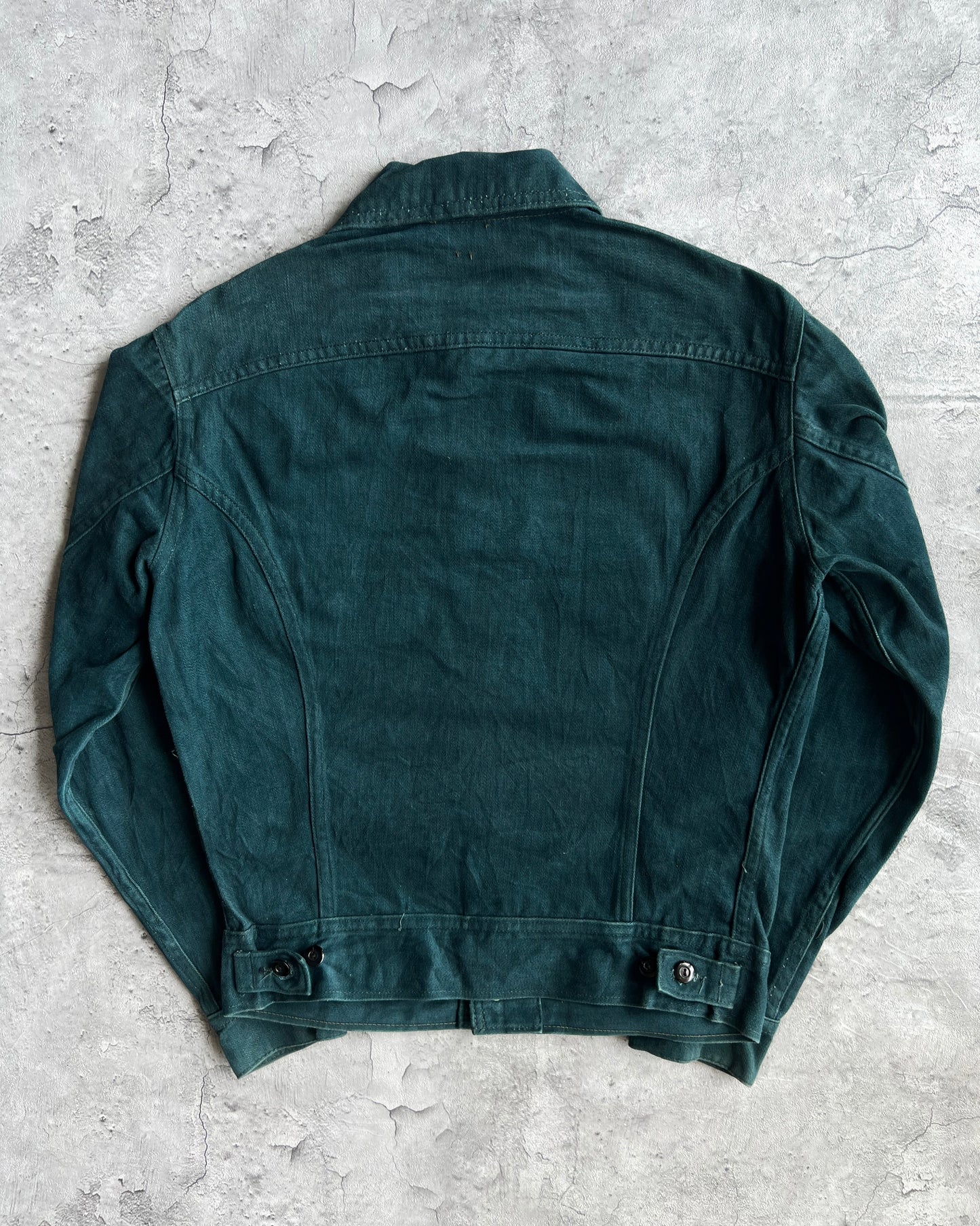 1970S LEE MOLESKIN FOREST GREEN DOUBLE POCKET JACKET (M)