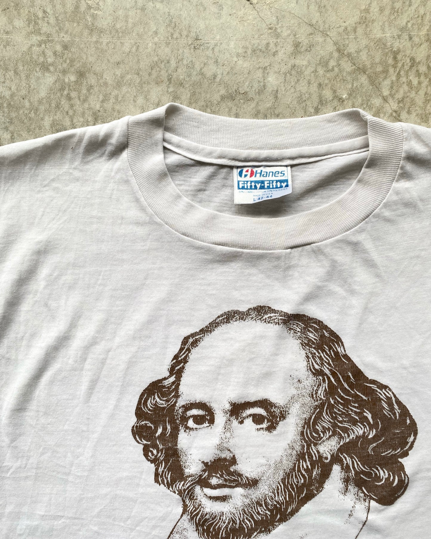 1980S 'OREGON SHAKESPEARE FESTIVAL' PORTRAIT GRAPHIC TEE (S/M)