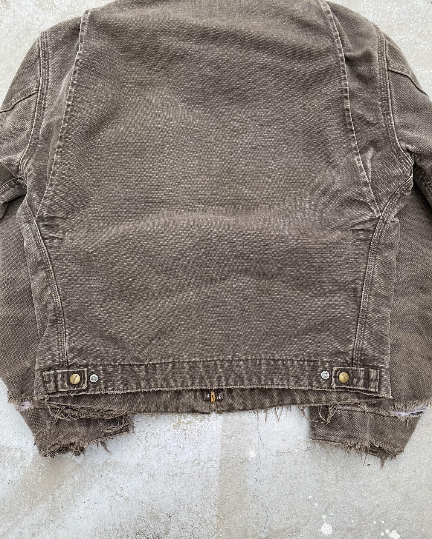 1990S SUN FADED CARHARTT EMBROIDERED DETROIT JACKET (M/L)