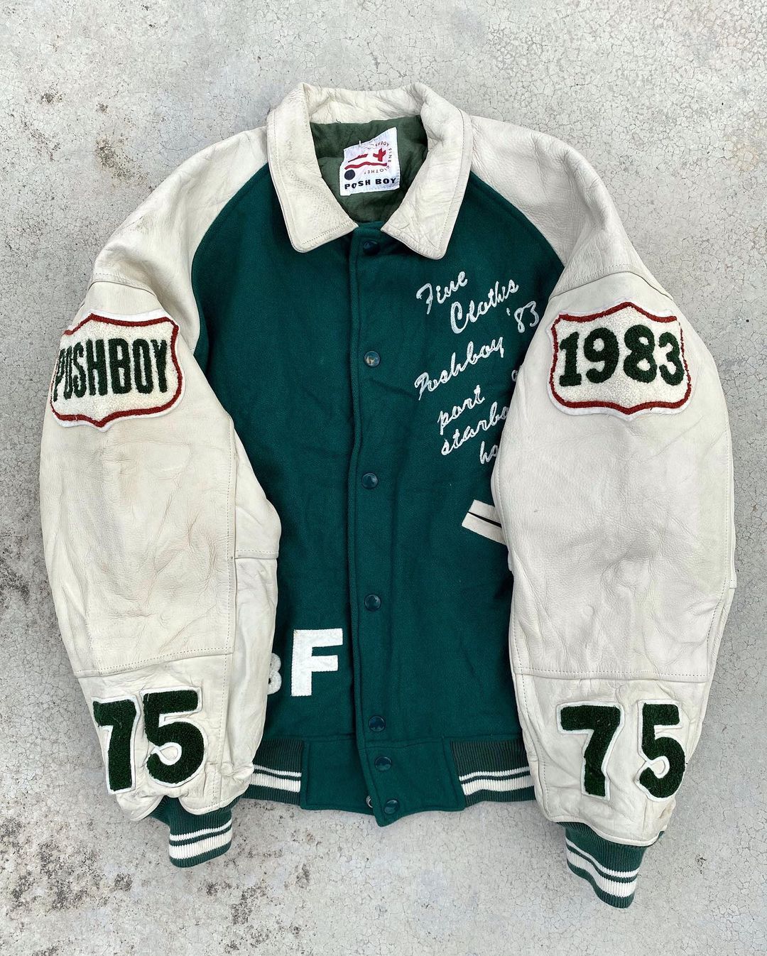 1983 POSH BOY LETTERMAN VARSITY JACKET (L/XL)