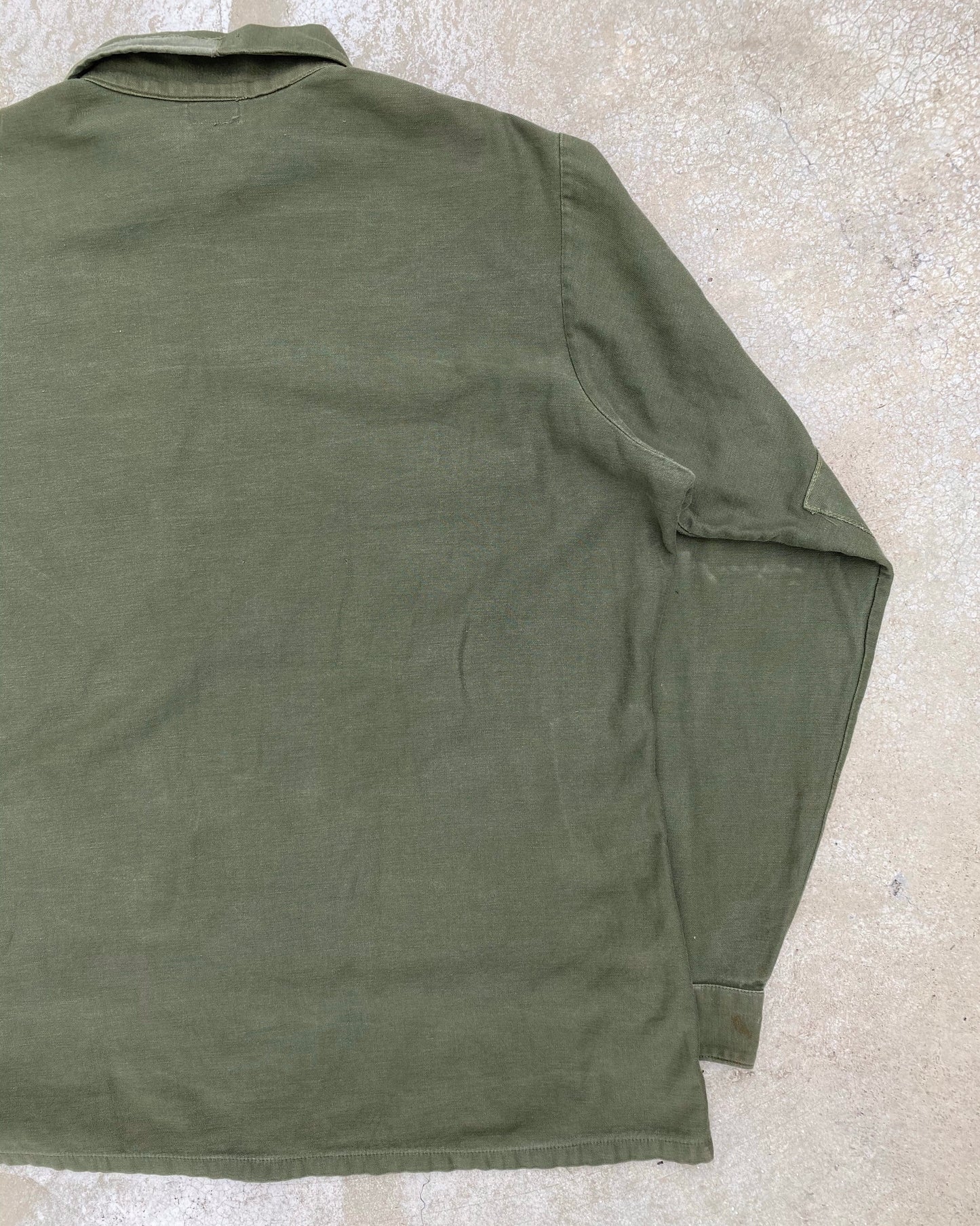 1970S USMC OG-107 SATEEN MILITARY SHIRT (M/L)
