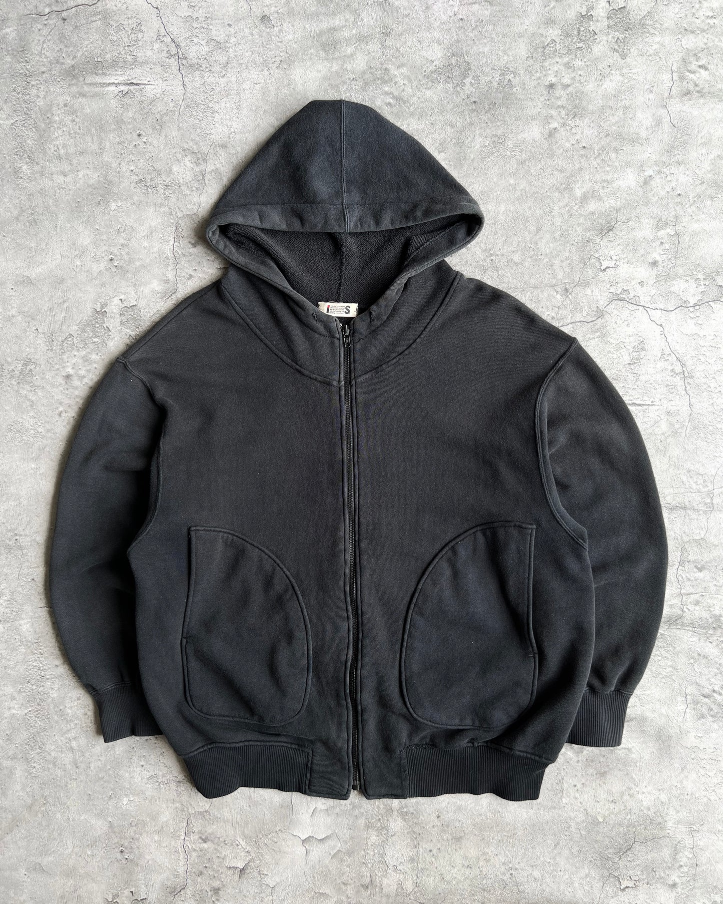 1990S BLACK ISSEY MIYAKE TSUMORI CHISATO ZIP-UP HOODIE (M/L)