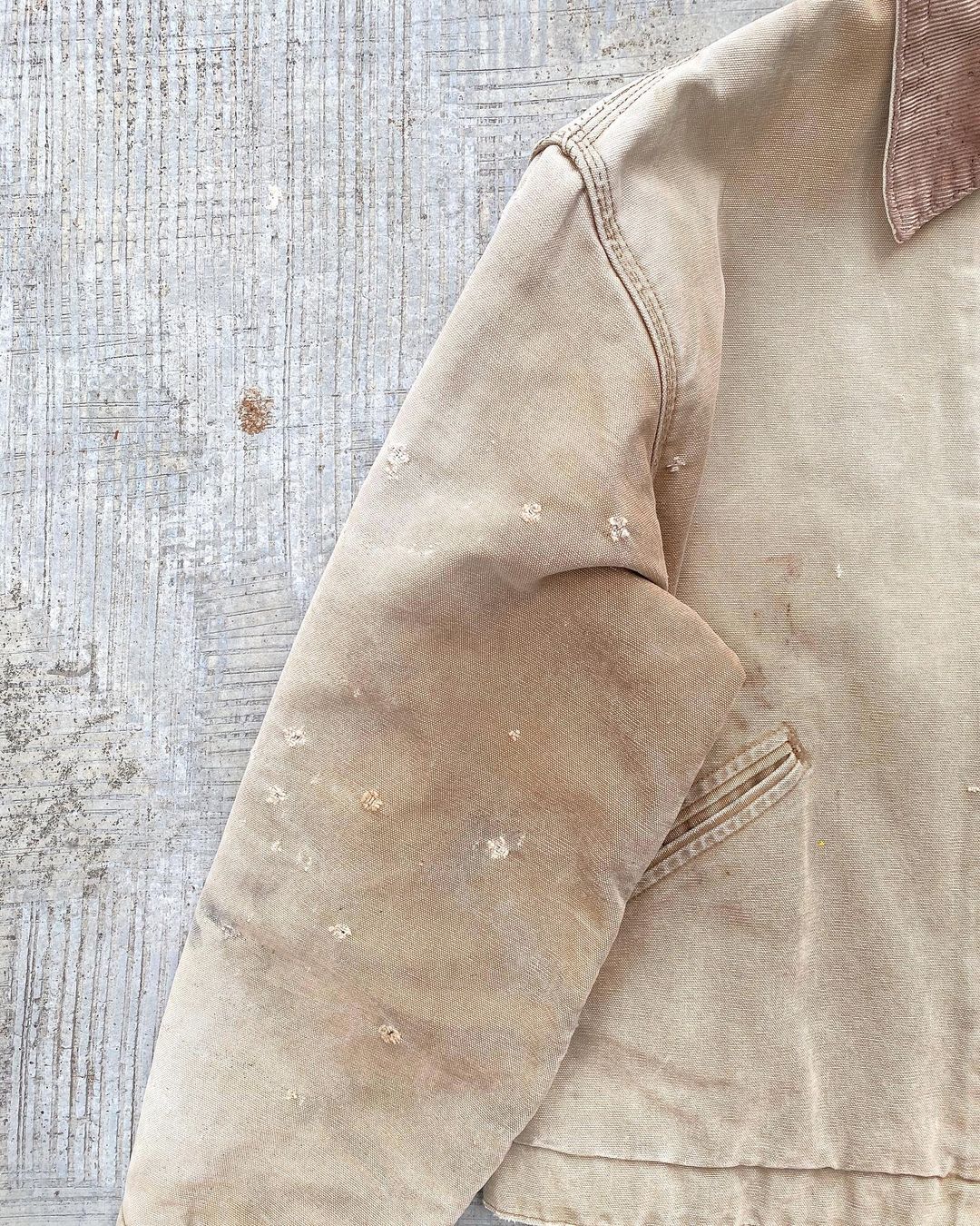 1990s Sun Faded Brown Carhartt Detroit Jacket