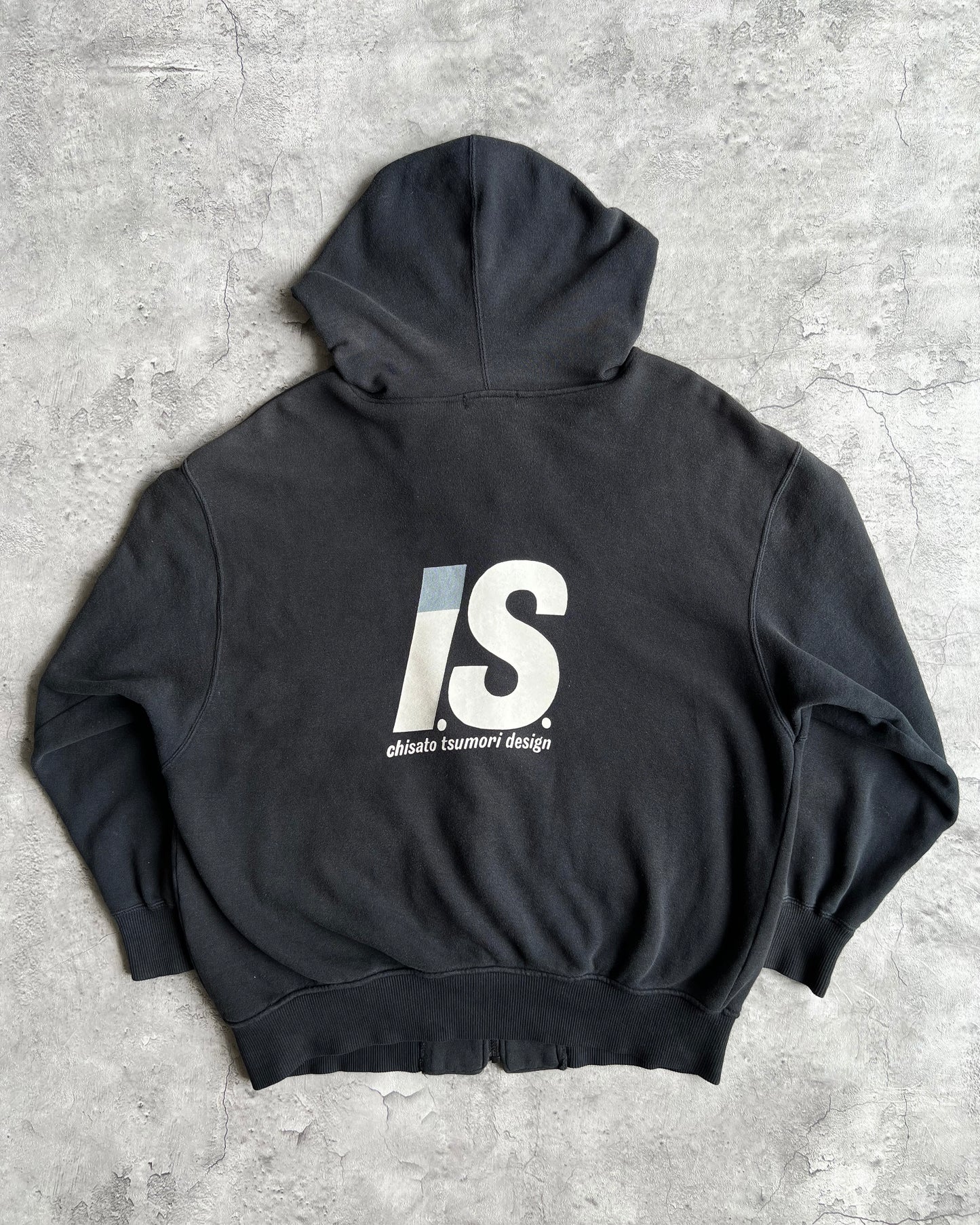 1990S BLACK ISSEY MIYAKE TSUMORI CHISATO ZIP-UP HOODIE (M/L)