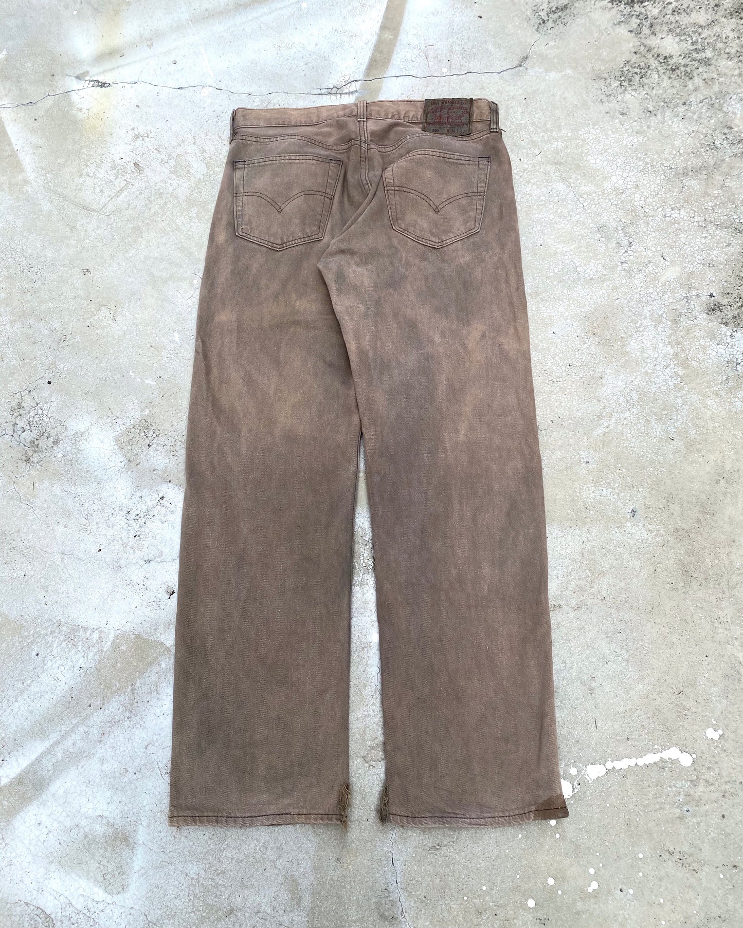 1990S BLEACHED LEVI'S 501 JEANS (34X30)