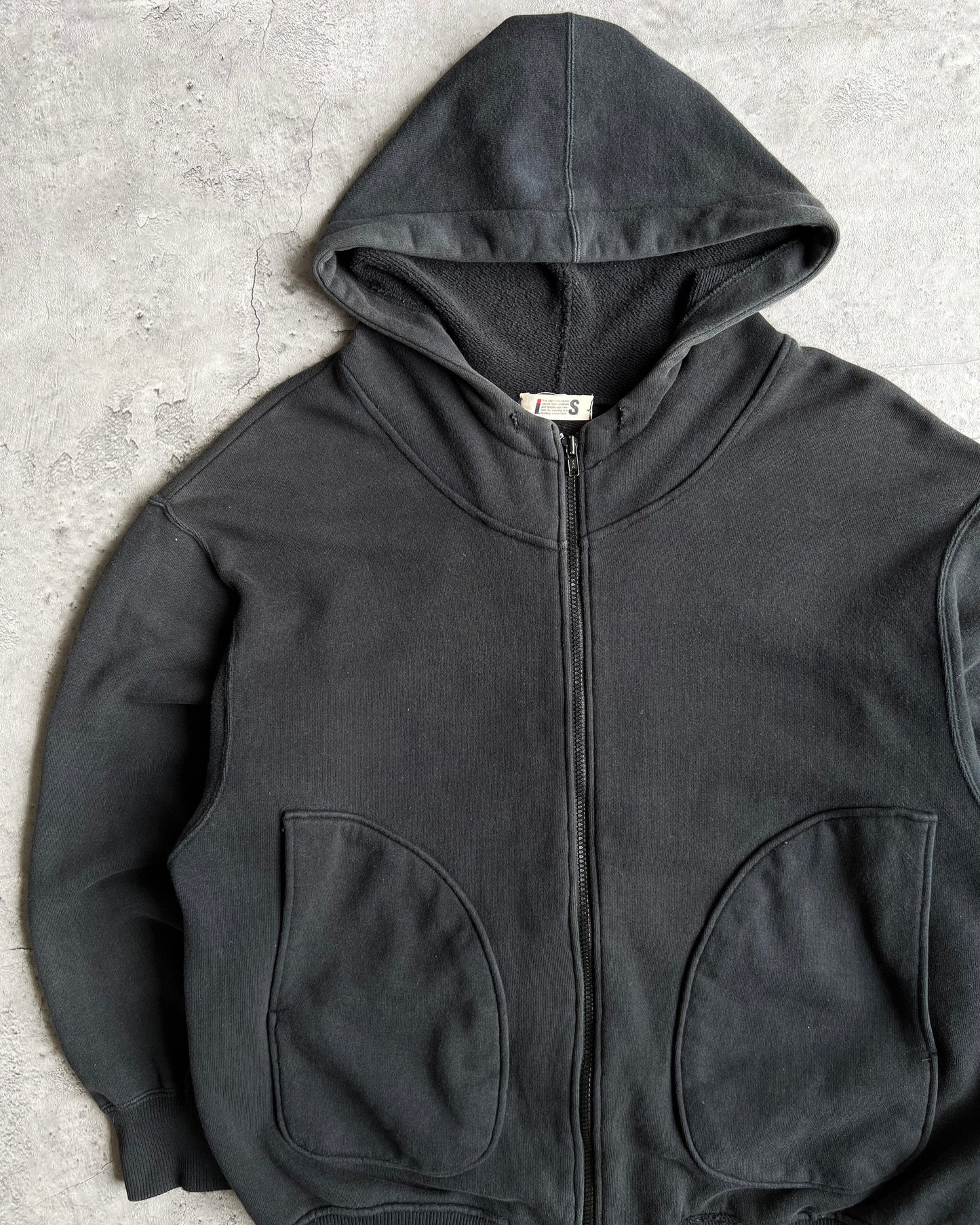 1990S BLACK ISSEY MIYAKE TSUMORI CHISATO ZIP-UP HOODIE (M/L)