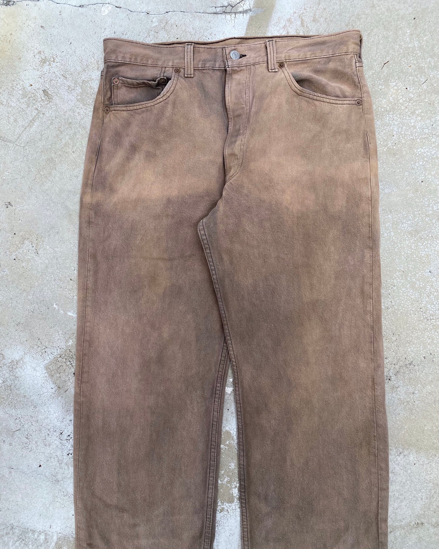 1990S BLEACHED LEVI'S 501 JEANS (34X30)