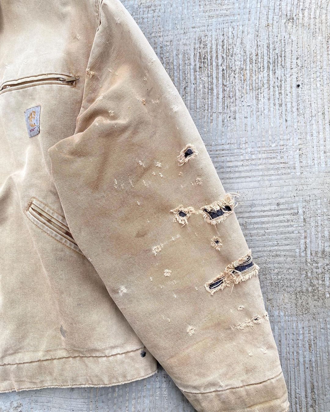 1990s Sun Faded Brown Carhartt Detroit Jacket