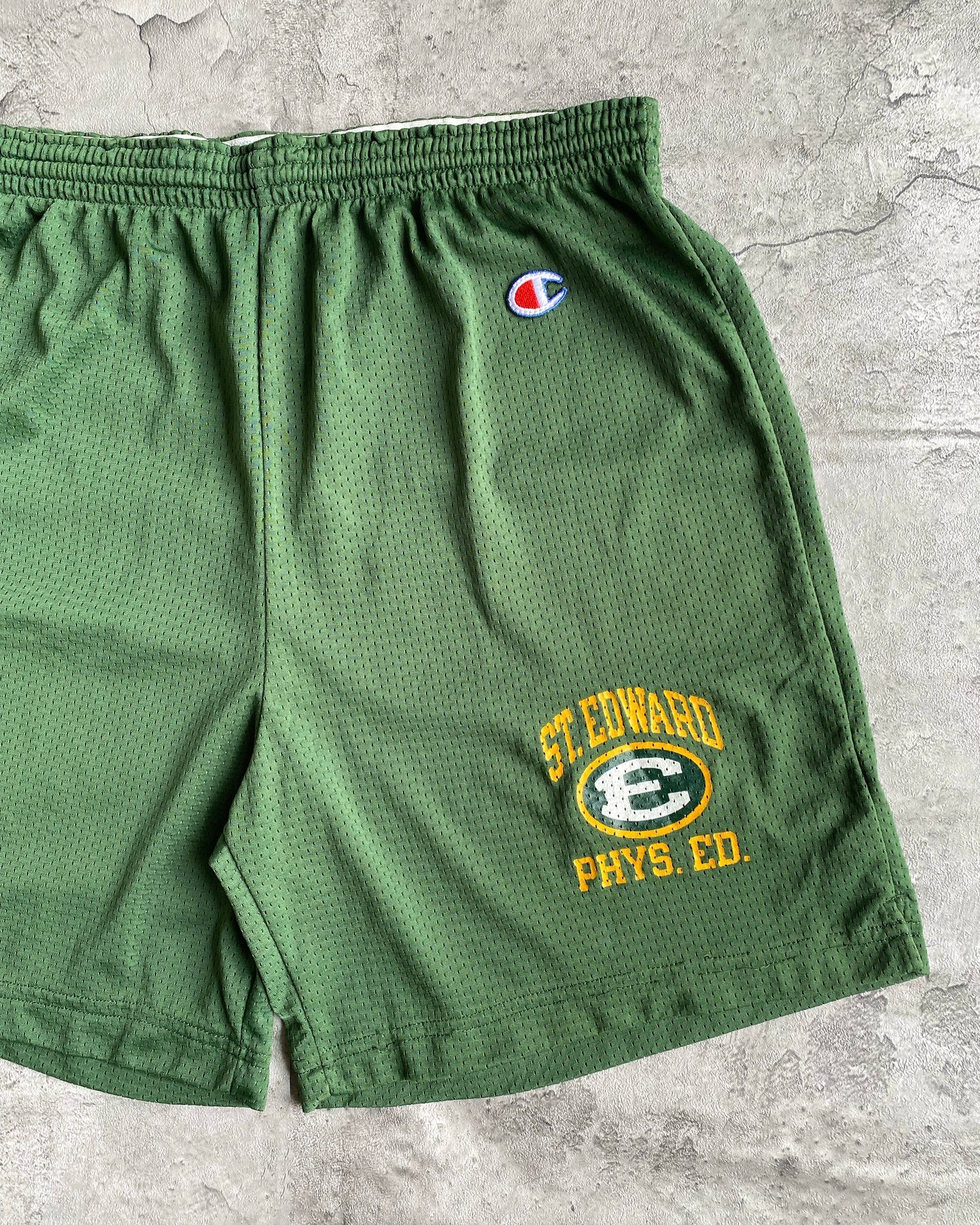 1990S ‘ST. EDWARD PHYS ED’ CHAMPION NYLON SHORTS (ADJUSTABLE)