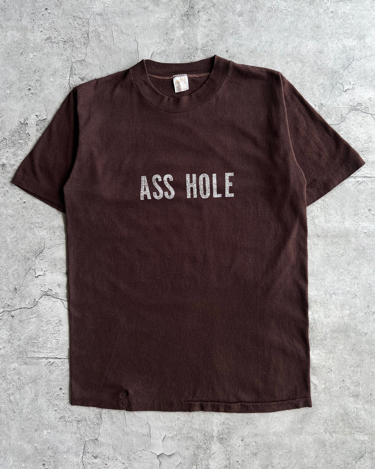 1980S 'ASS HOLE' SINGLE STITCH TEE (M)