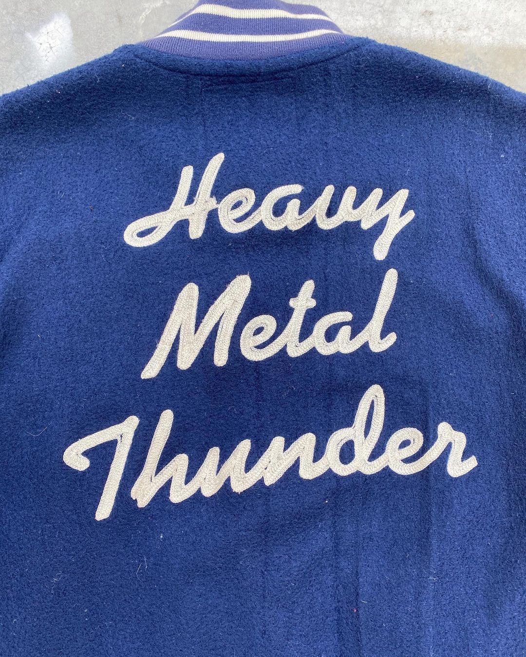 Hysteric Glamour ‘Heavy Metal Thunder’ Short Sleeve Varsity Jacket