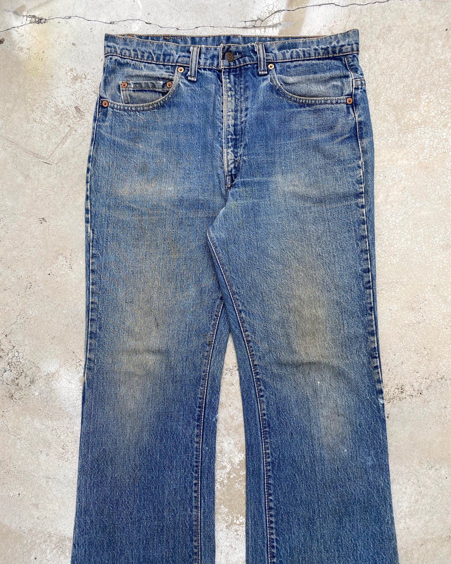 1970S LEVI'S 517 RELEASED HEM FLARED JEANS (34X30)