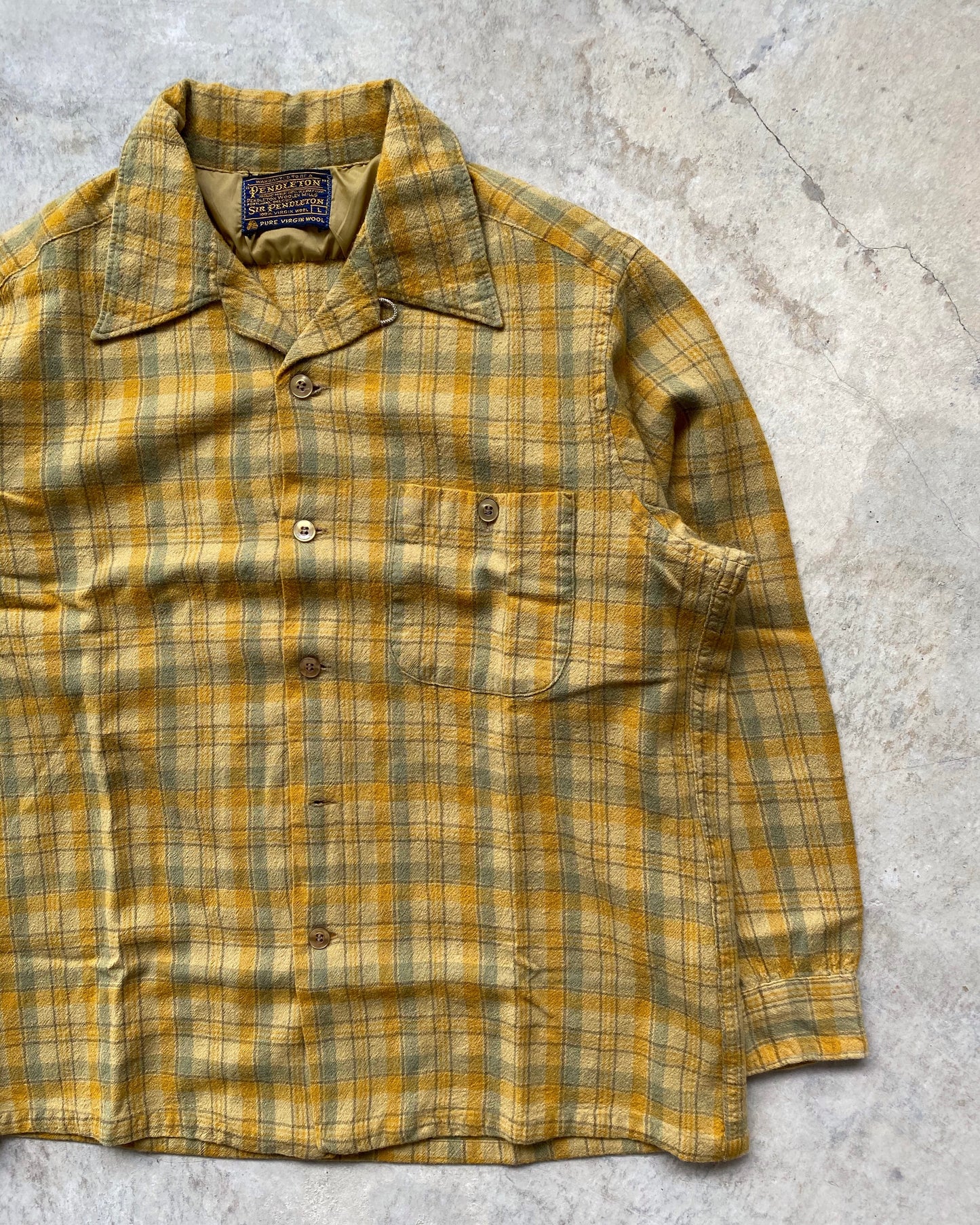 1970S PENDLETON VIRGIN WOOL FLANNEL SHIRT (S/M)