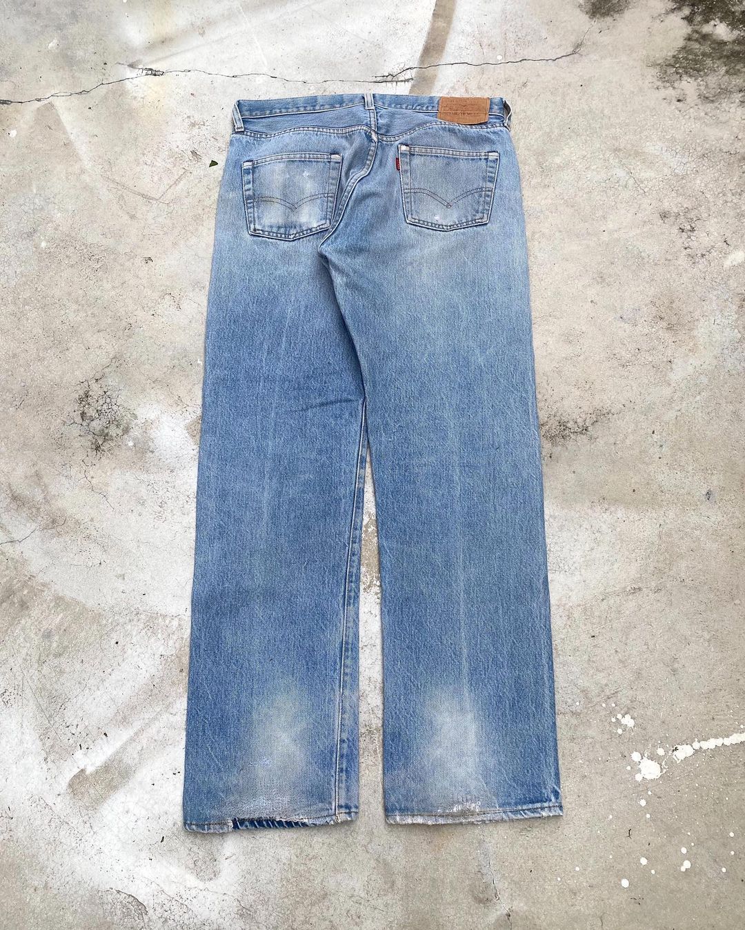 1980s Levi's 501 Sashiko Patch Selvedge Jeans