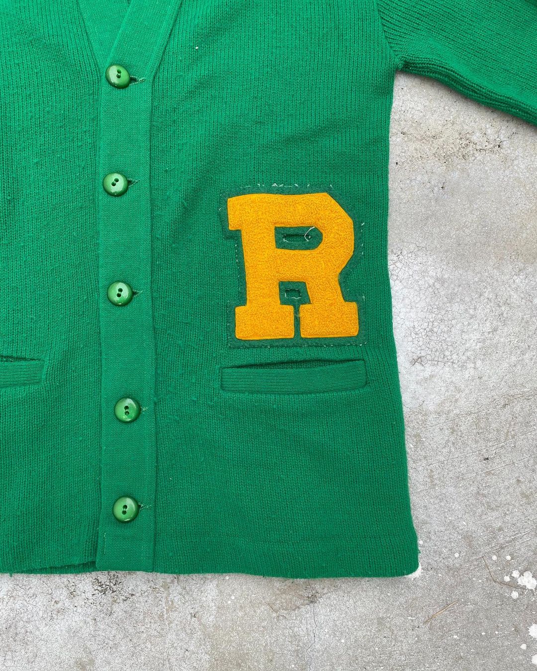 1960S ‘R’ LETTERMAN CARDIGAN (S/M)